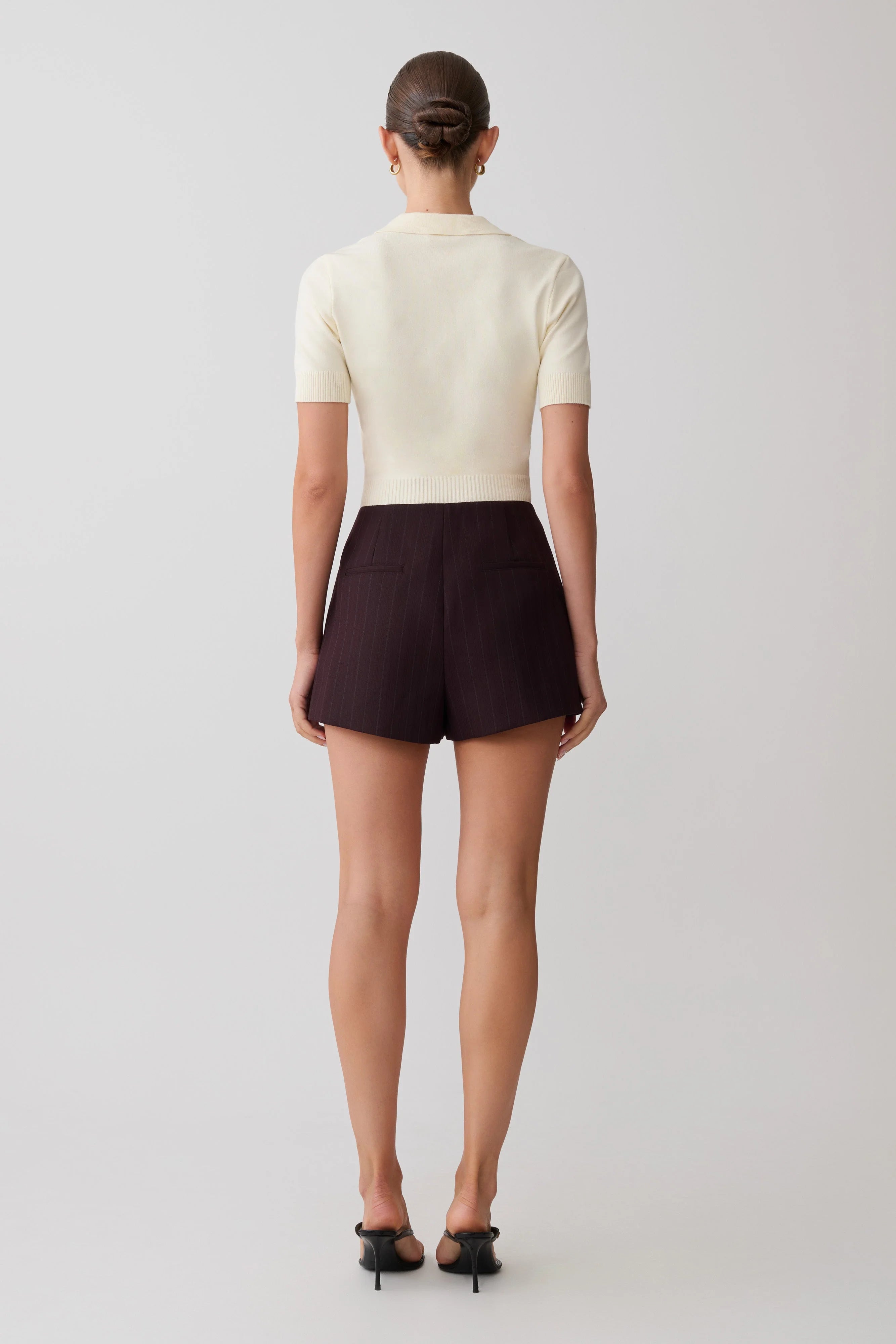 Philly Knit Button Up Top - Ivory