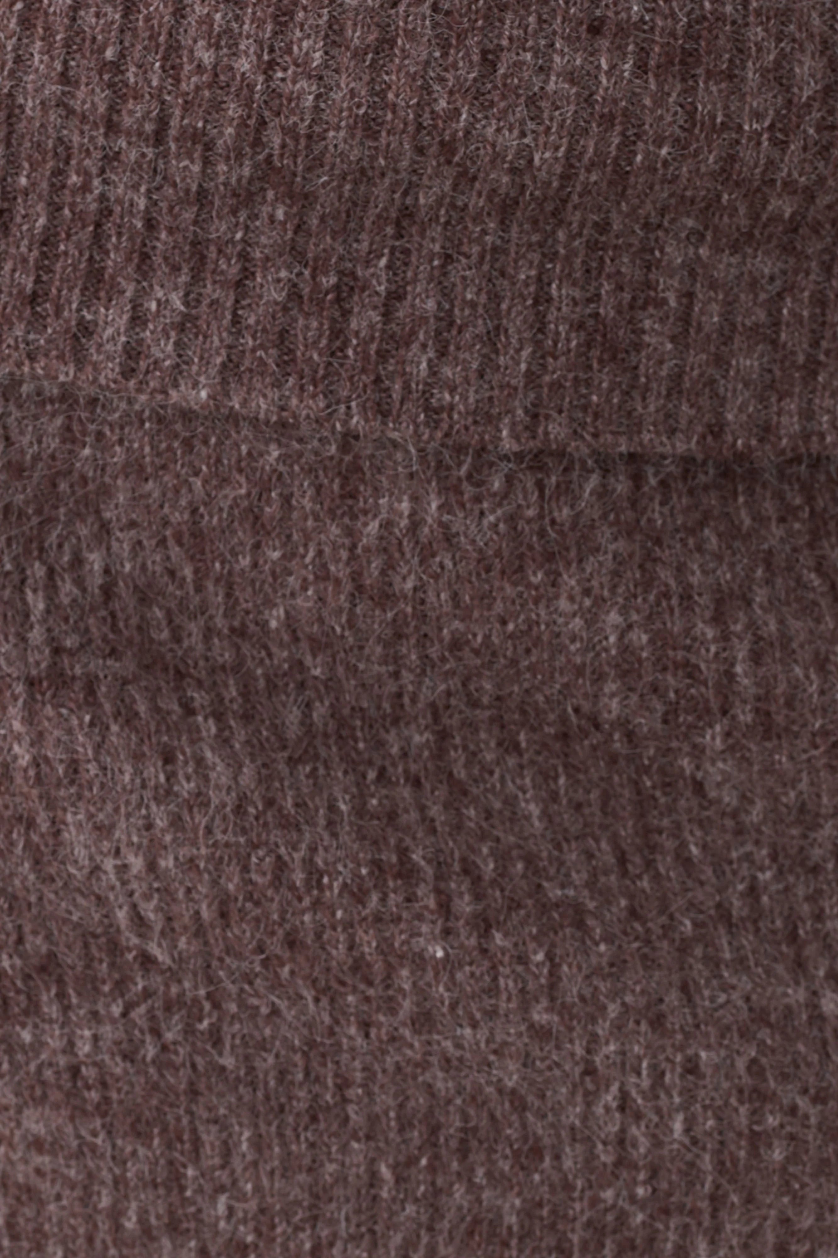 Skylaine Knit Mini Skirt - Brown Marle