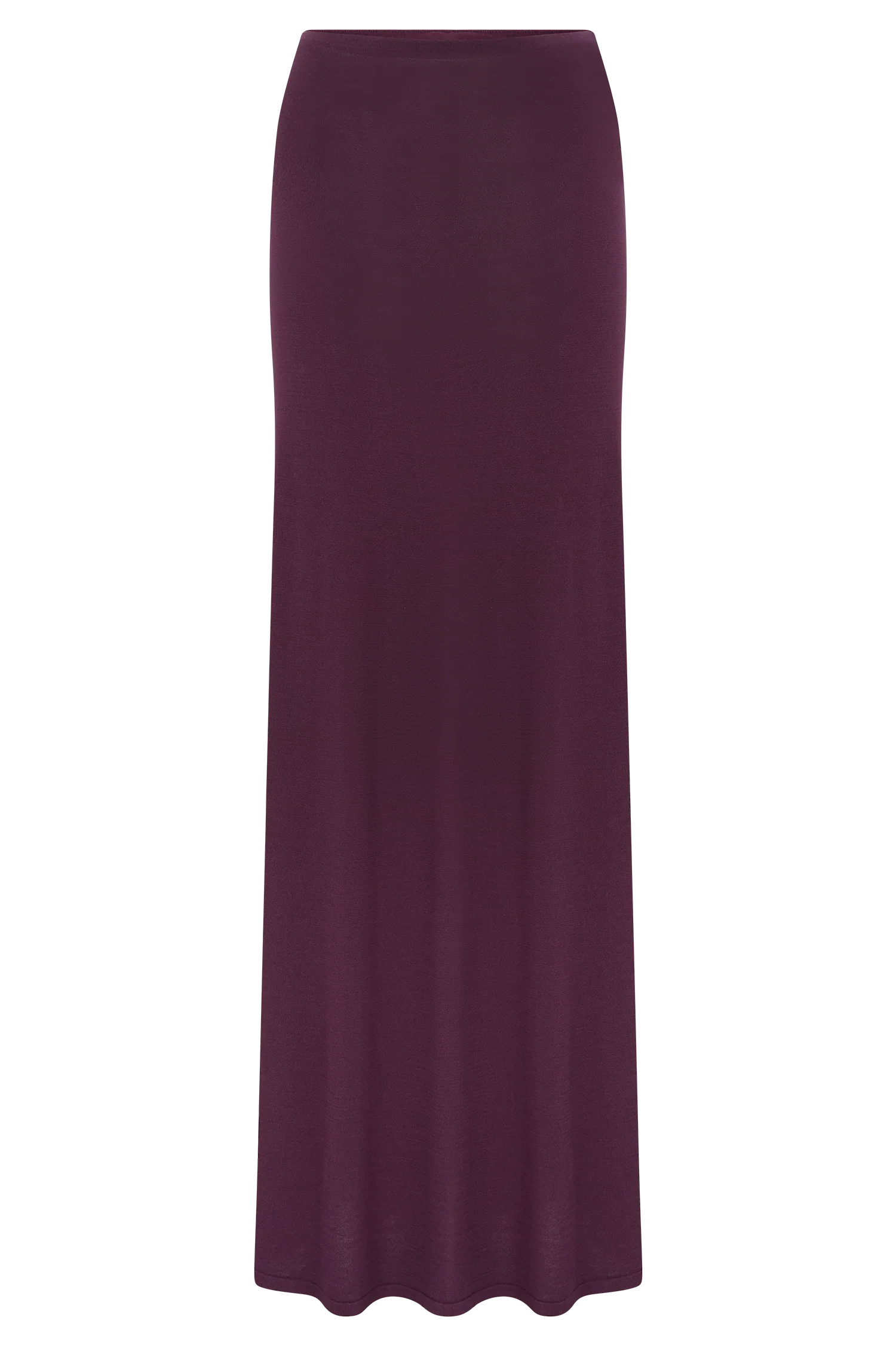 Martiena Knit Maxi Skirt - Plum