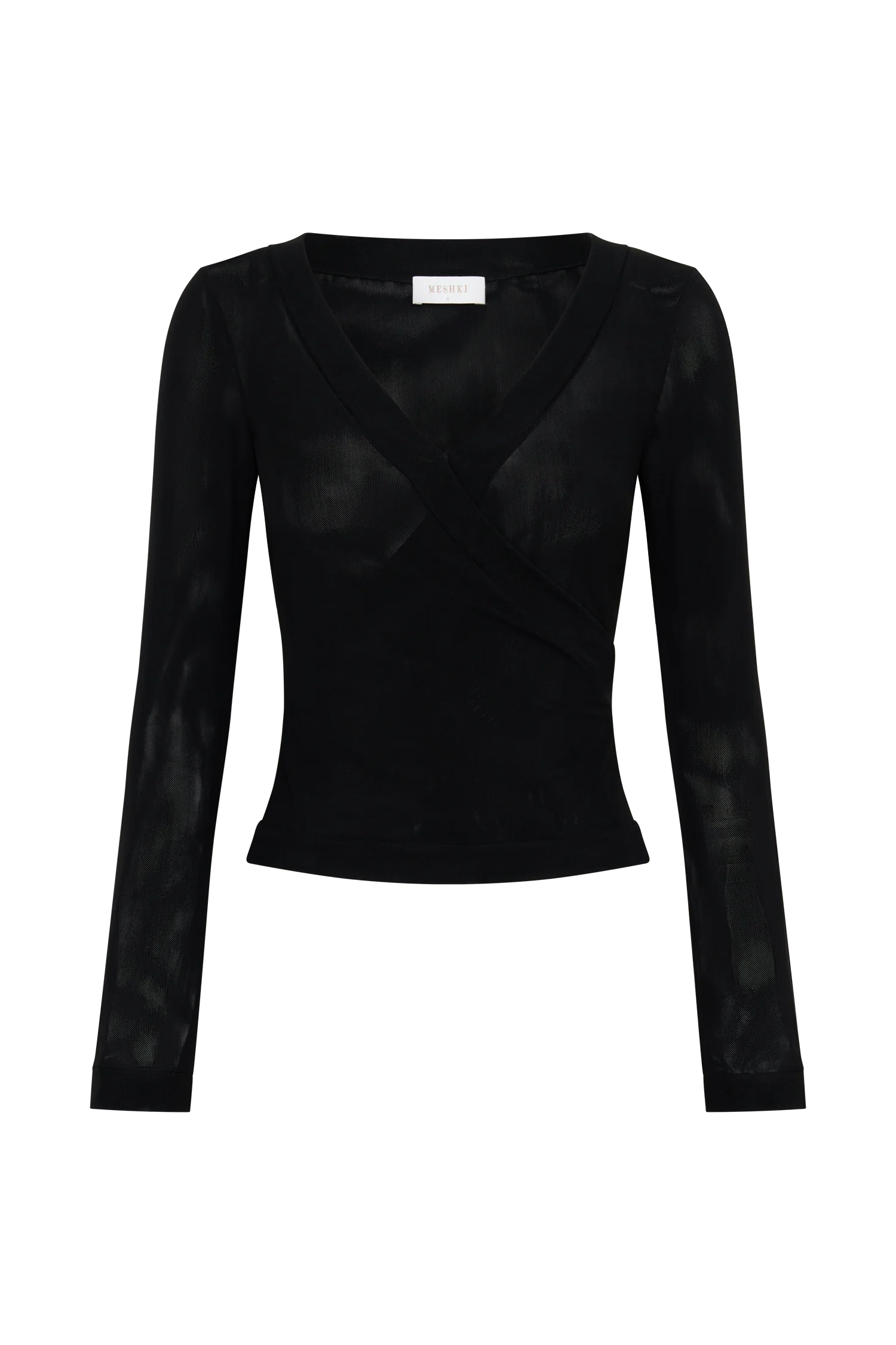Lumi Long Sleeve Mesh Top - Black