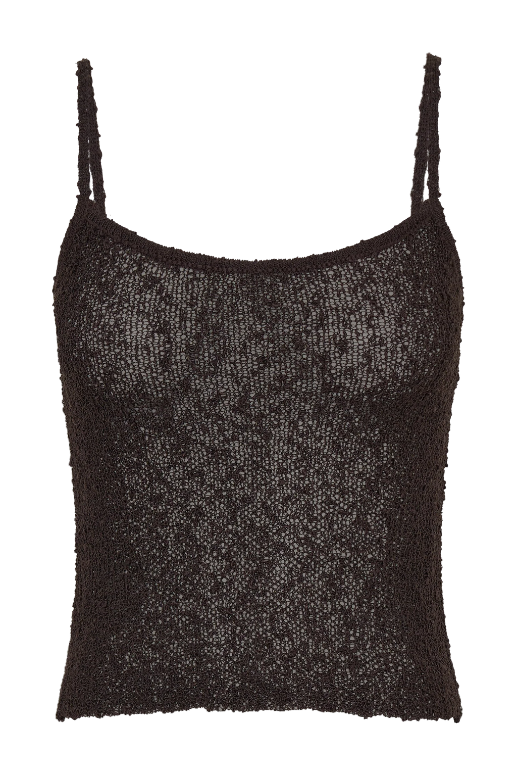 Mattais Boucle Knit Top - Dark Chocolate