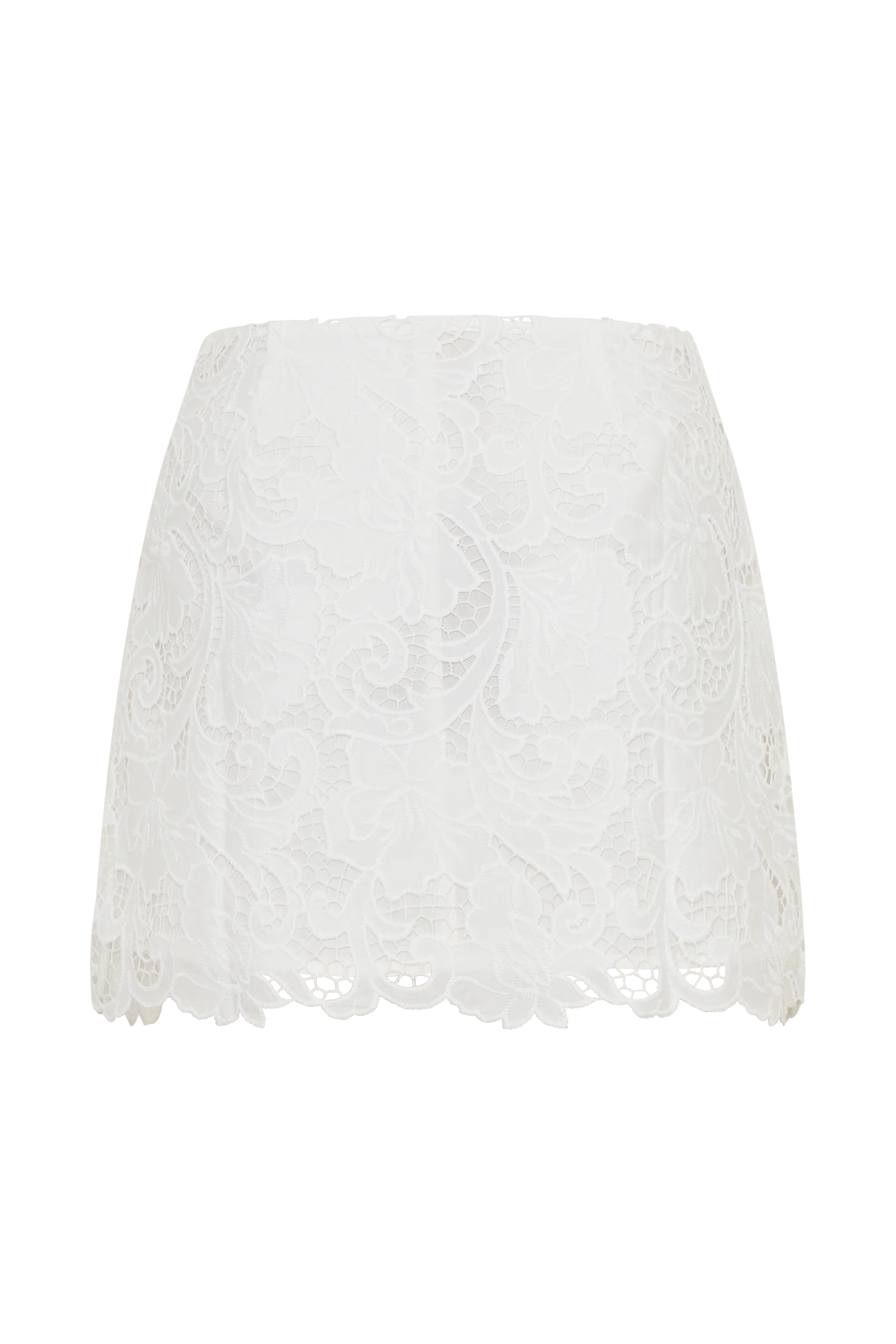 Tessa Broderie Mini Skirt - White