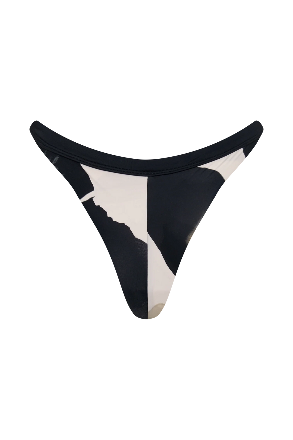 Isla Thong Bikini Bottom - Ivory Oversized Floral Print