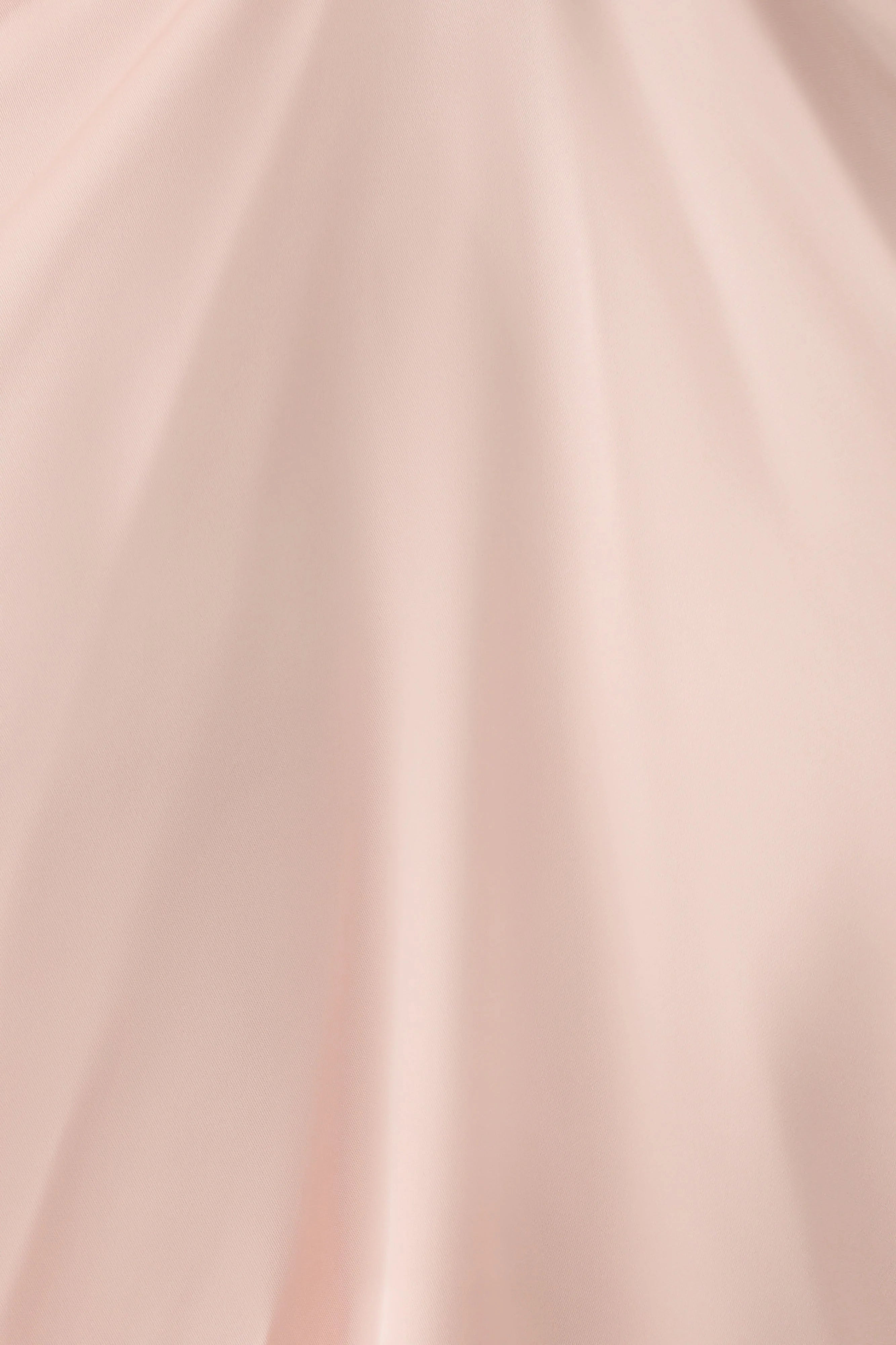 Adelaide Draped Satin Halter Top - Peach