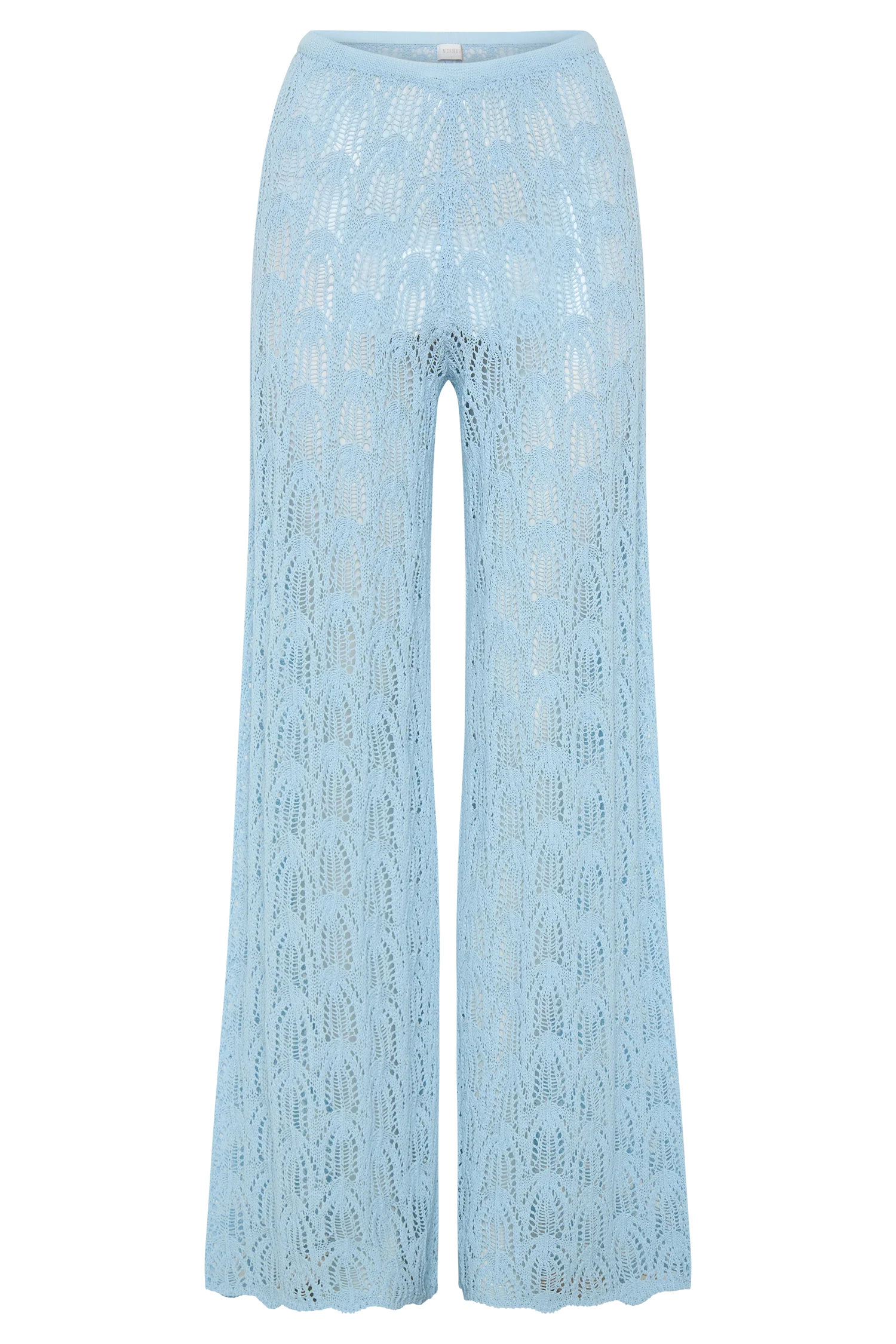 Glinda Crochet Pants - Light Blue