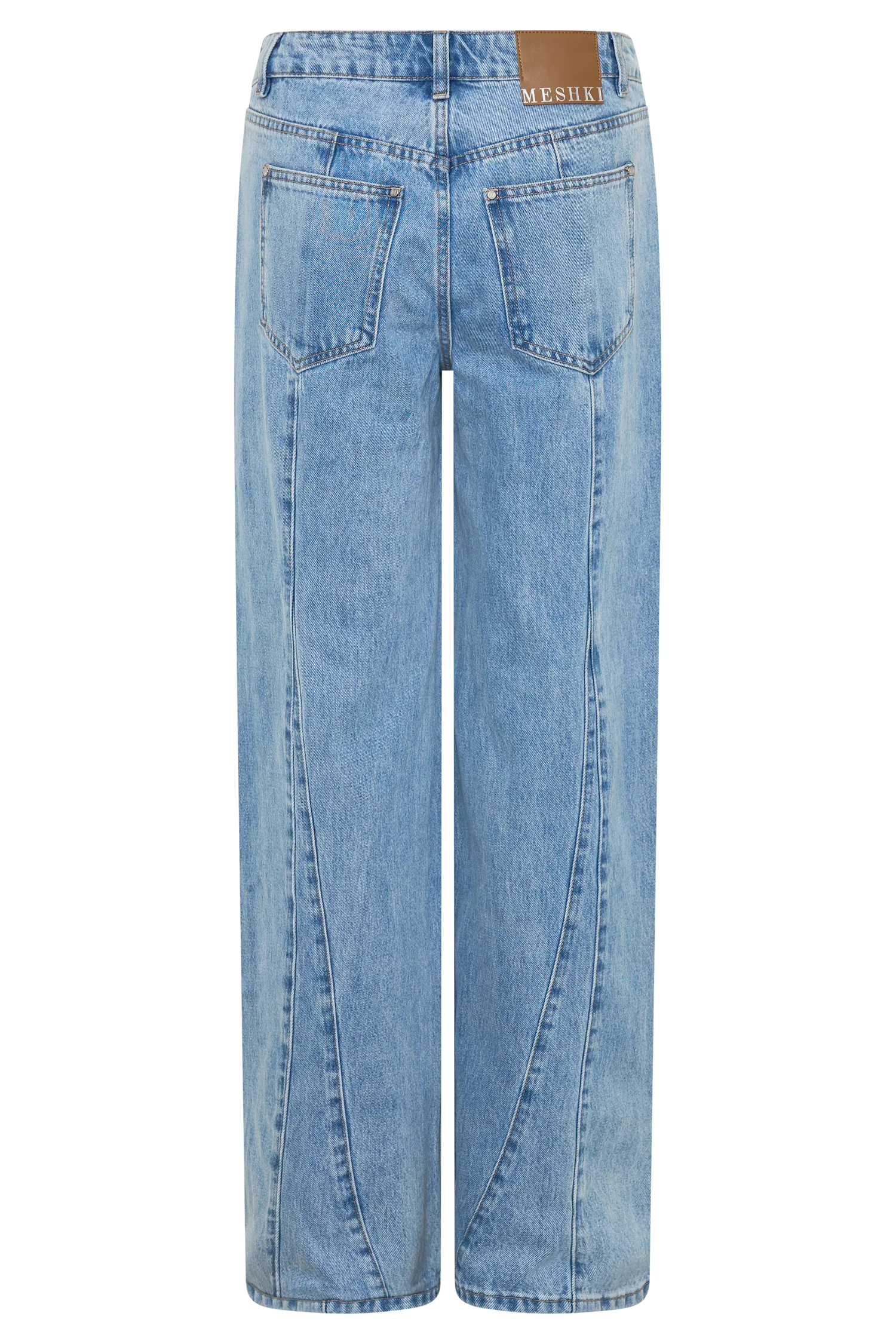 Roy Mid Rise Wide Leg Denim Jeans - Classic Blue