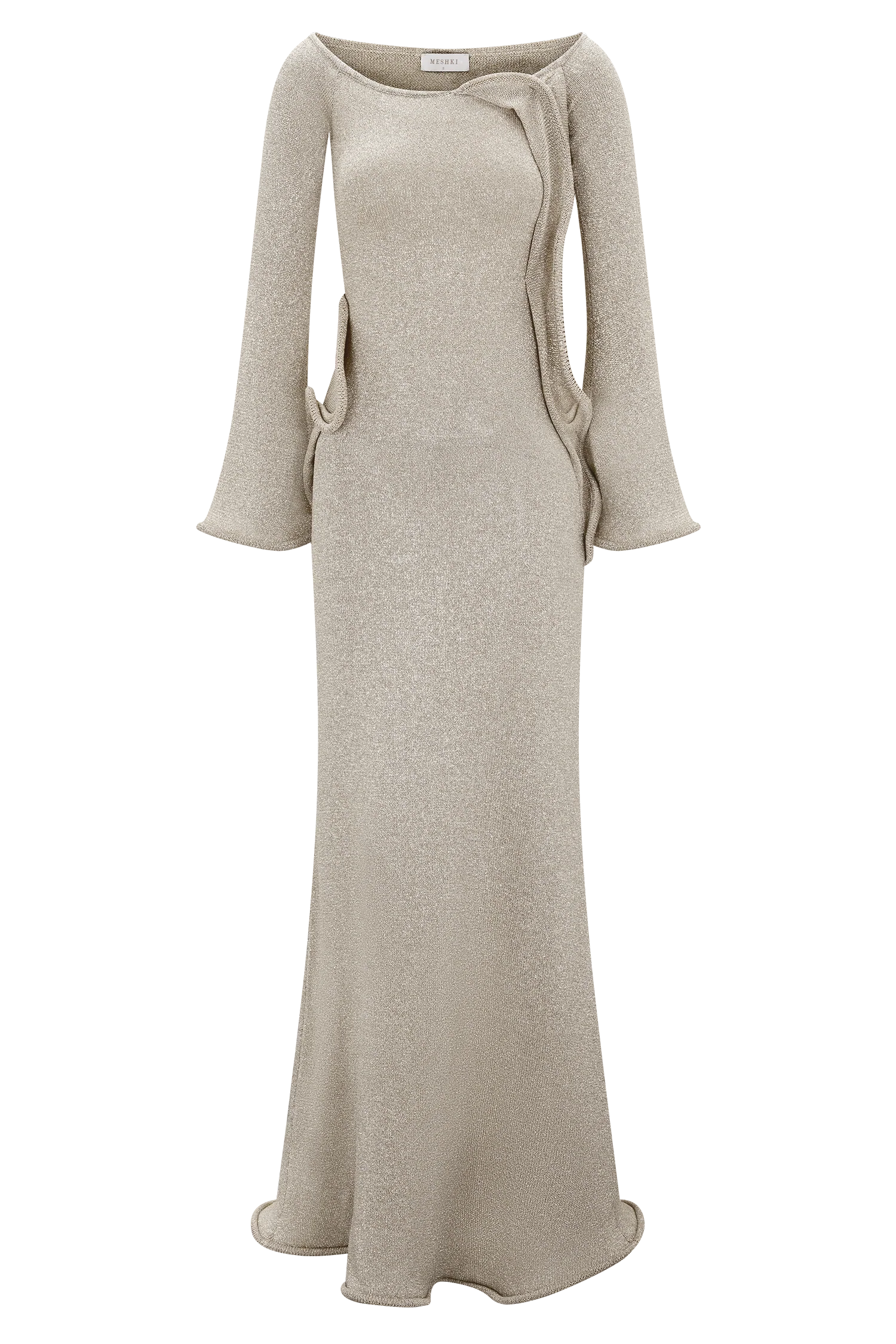Sandrine Lurex Knit Maxi Dress - Gold