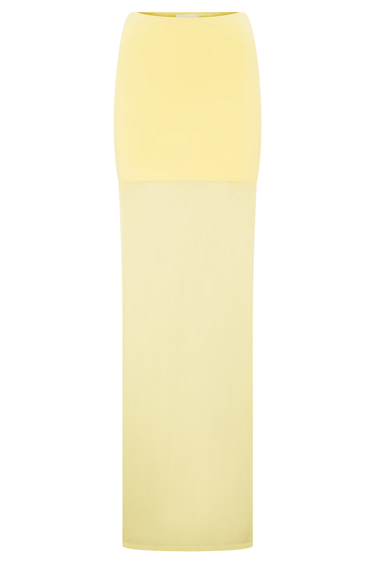 Tanyel Sheer And Bandage Knit Maxi Skirt - Lemon