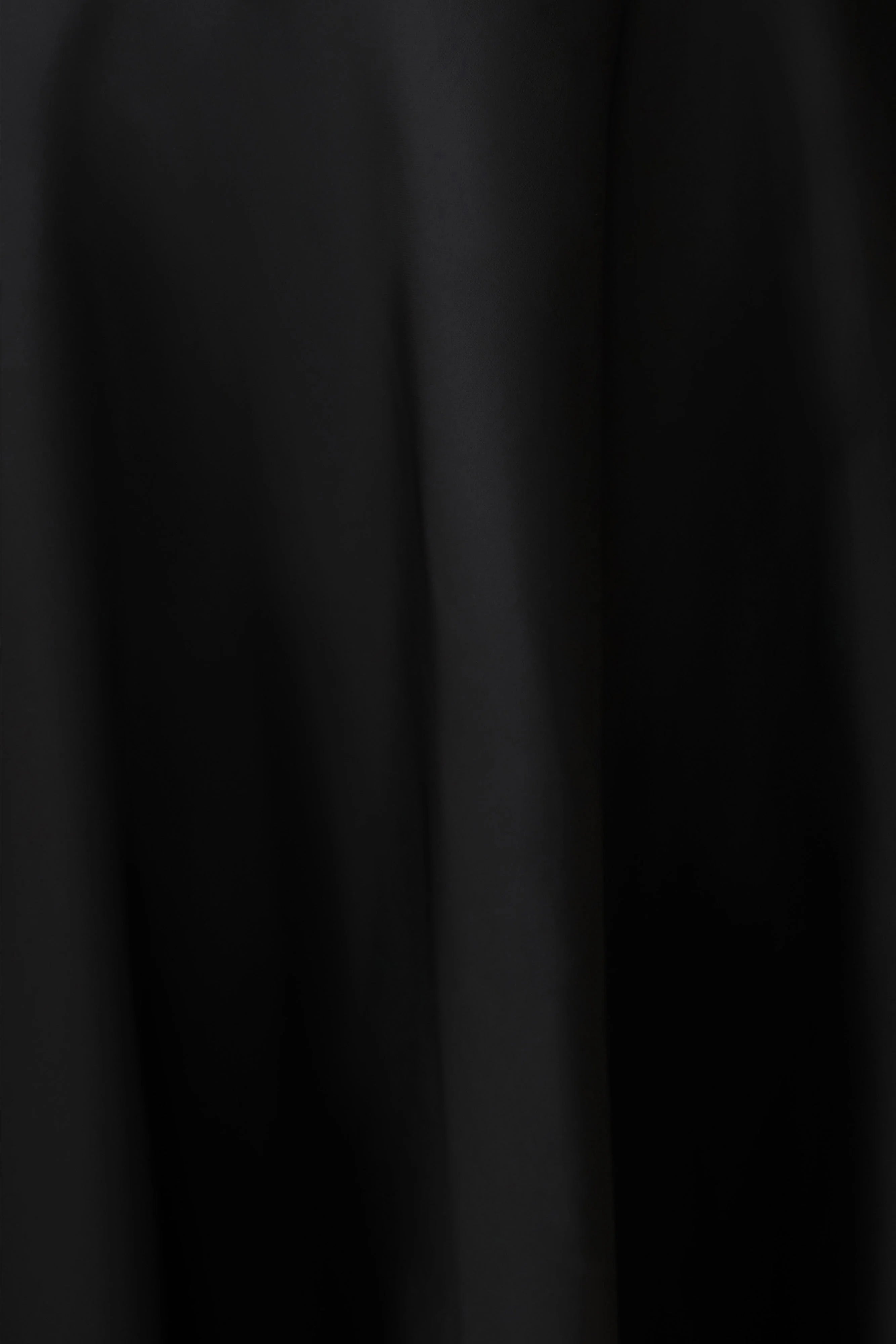 Coralie Asymmetric Satin Midi Skirt - Black