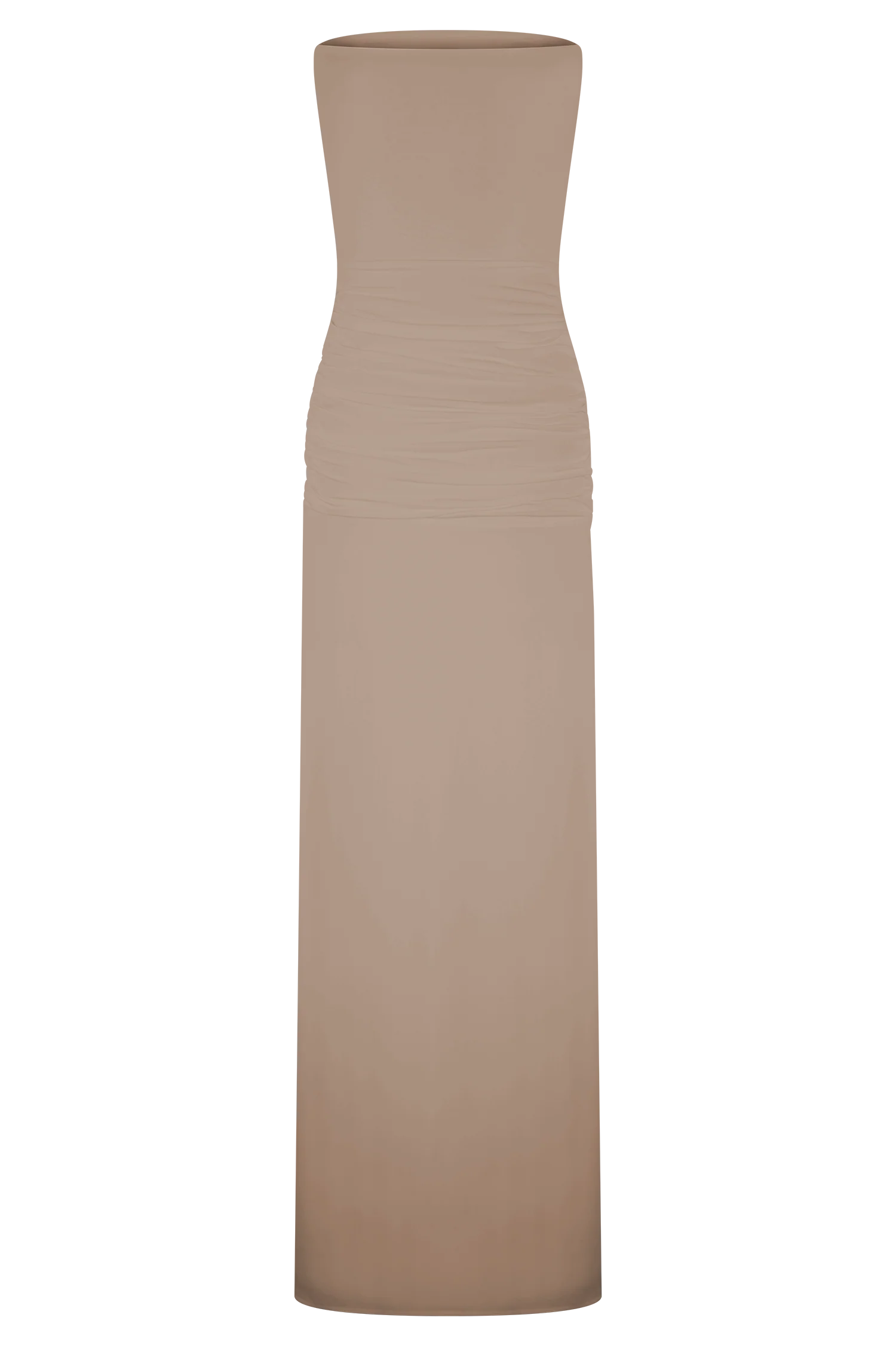 Mirren Strapless Slinky Maxi Dress - Bronze