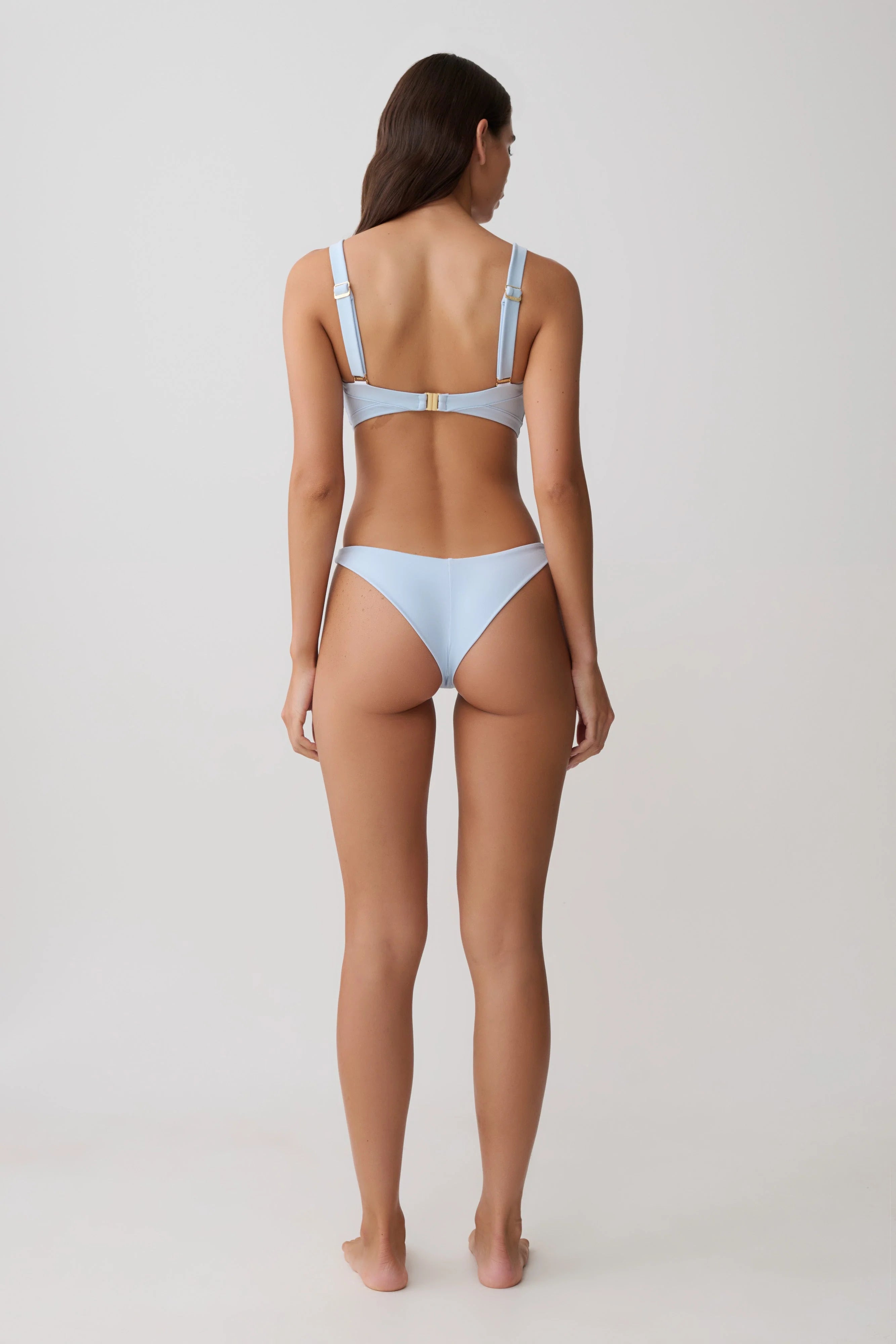 Clover Brazilian Bikini Bottom - Pale Blue