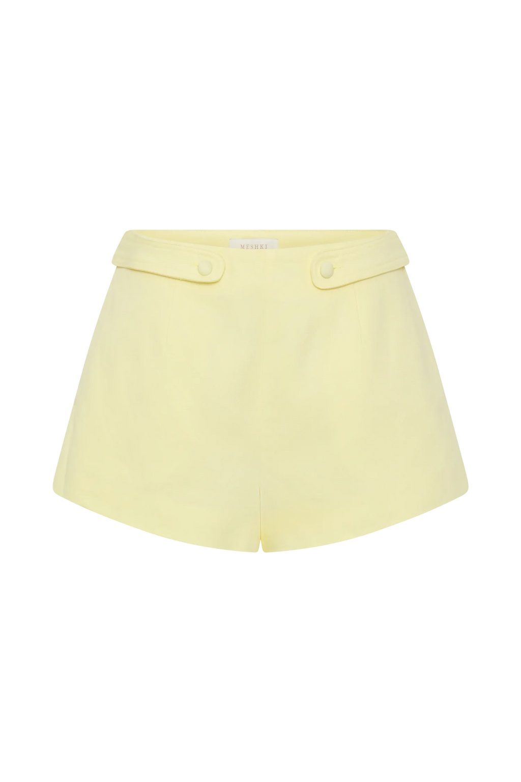 Josephine Cotton Shorts With Waistbands - Lemon