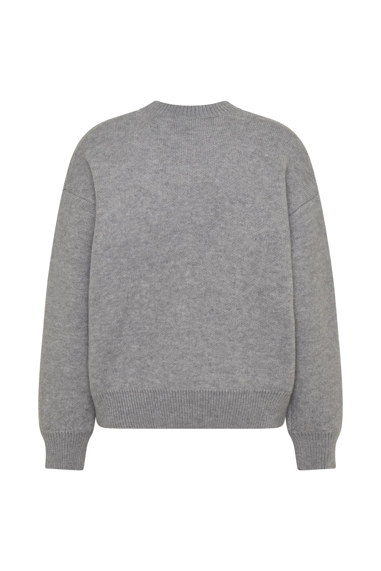 Lulu Oversized Knit Jumper - Grey Marle