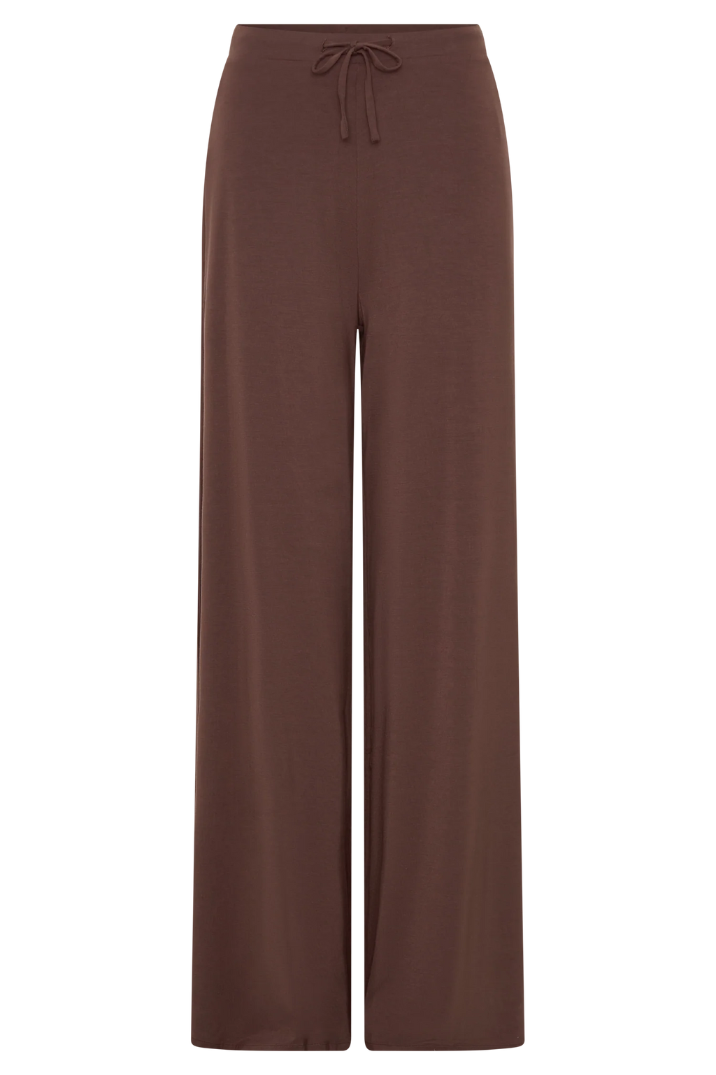Dewi Wide Leg Modal Pants - Chocolate