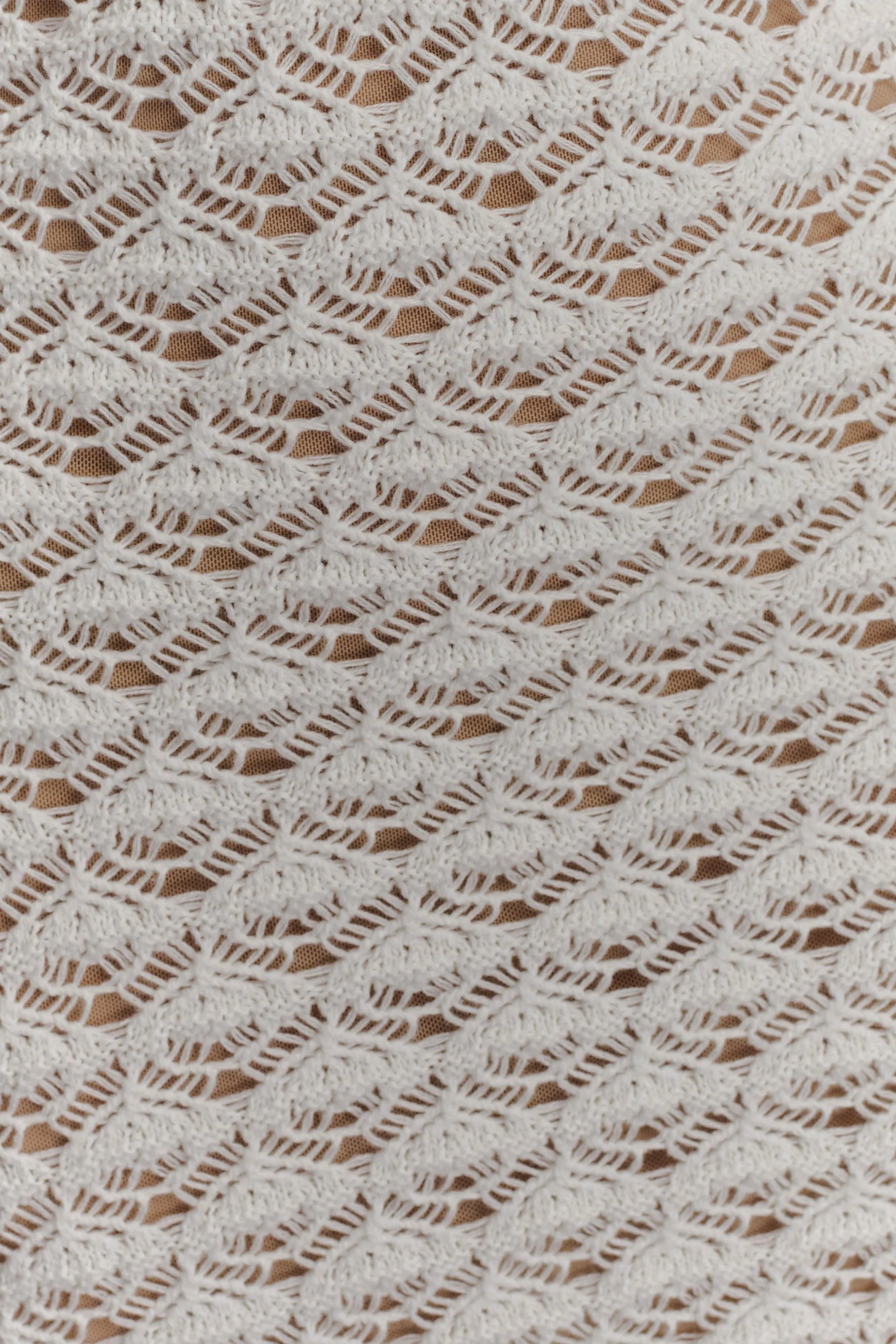 Brigid Ruffle Knit Sleeveless Dress - Ivory