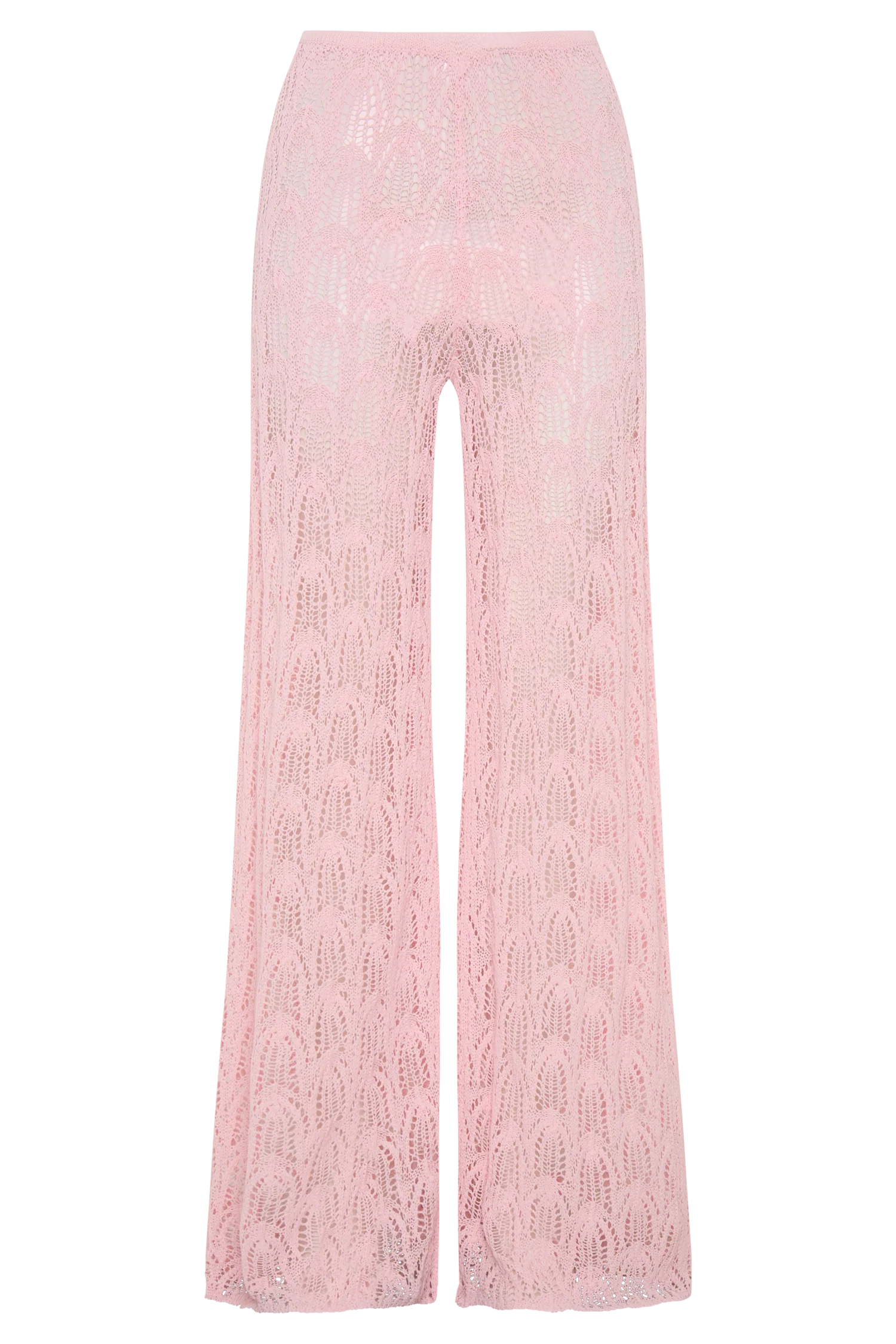 Glinda Crochet Pants - Baby Pink