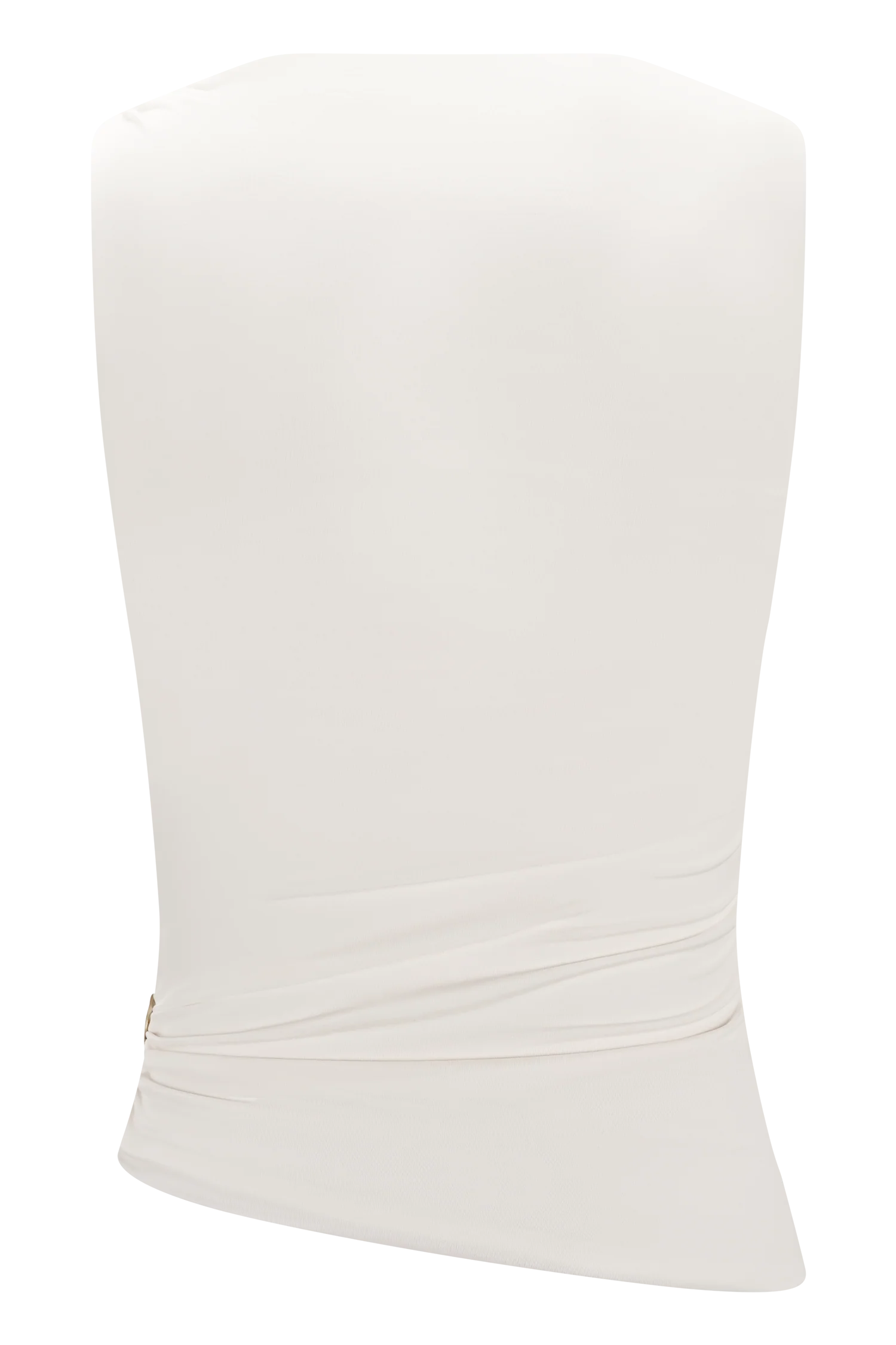 Amia Slinky Sleeveless Top With Hardware - Ivory