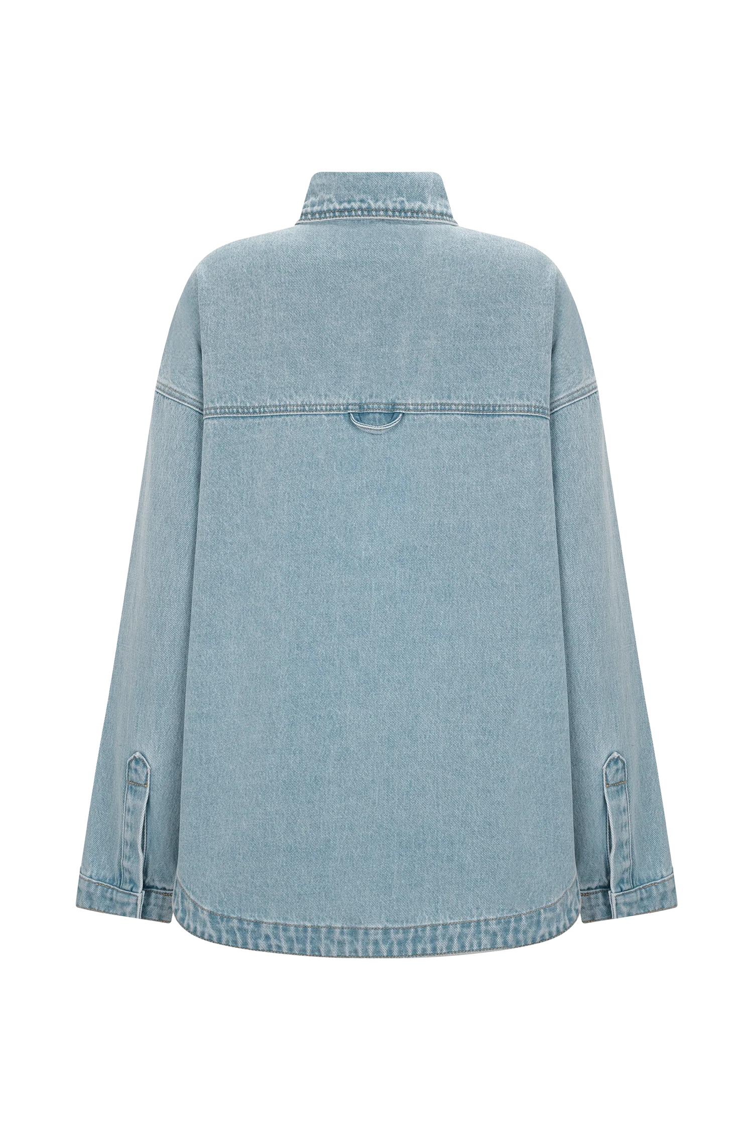 Lioda Oversized Denim Shirt - 80'S Blue
