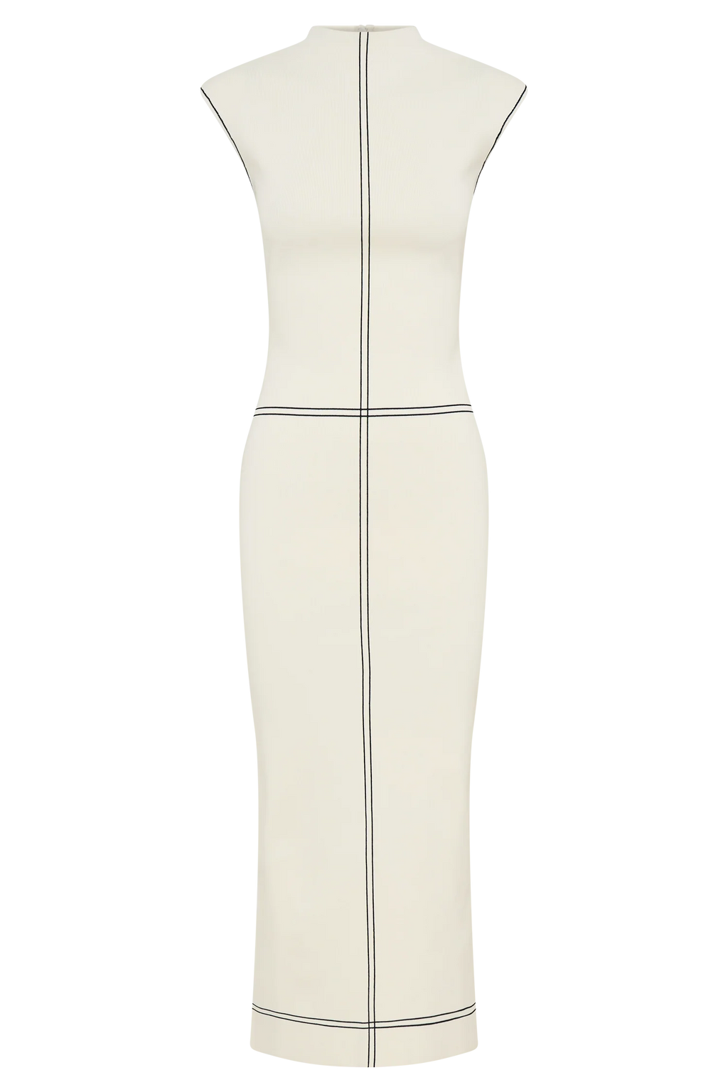 Malone Bandage Knit Midi Dress - Ivory