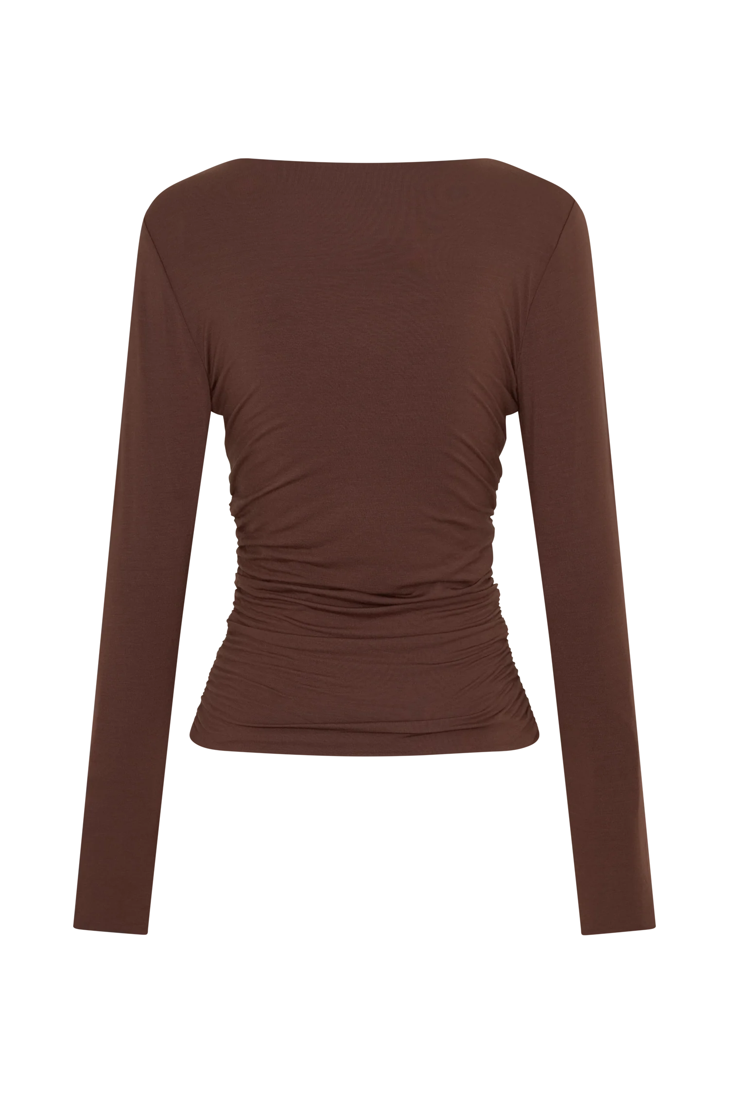 Sari Long Sleeve Modal Top - Chocolate