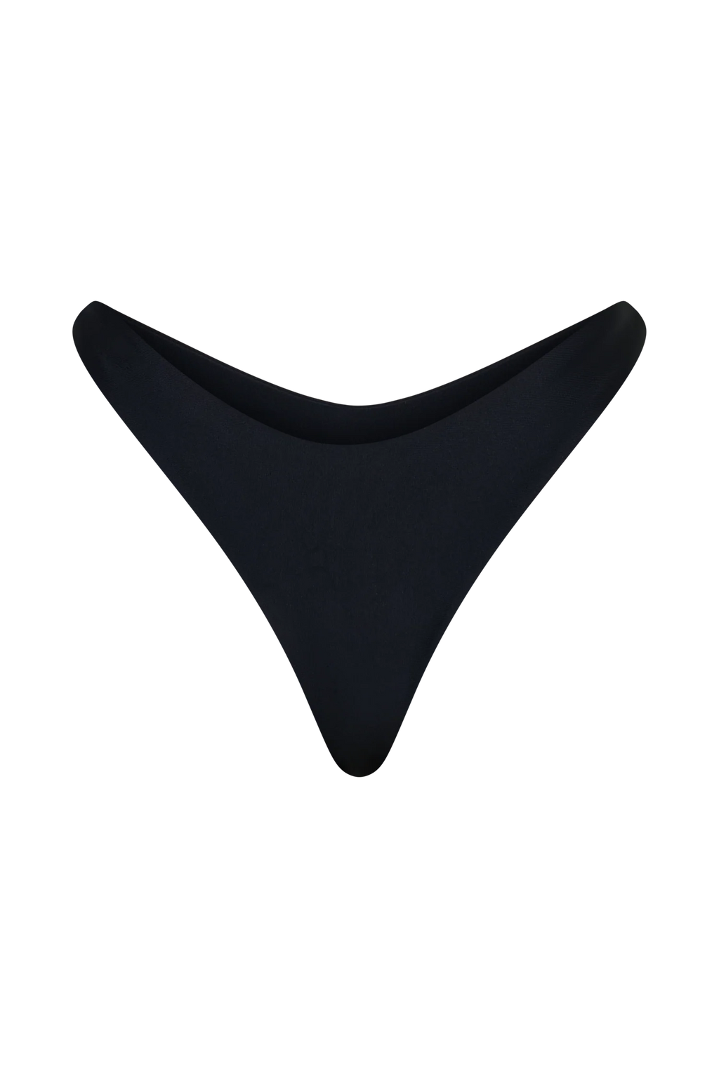 Coralia High Side Thong Bikini Bottom - Black