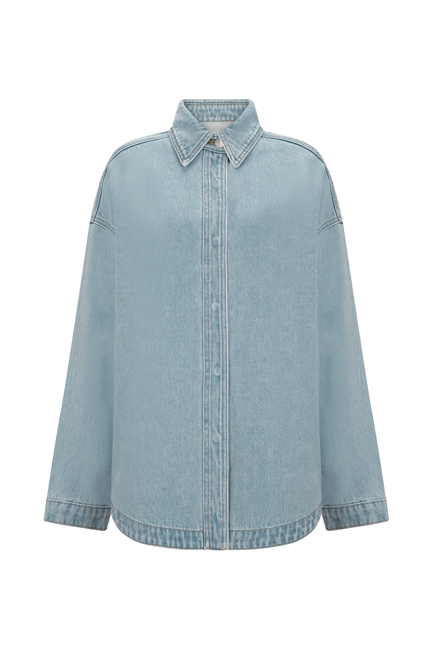 Lioda Oversized Denim Shirt - 80'S Blue