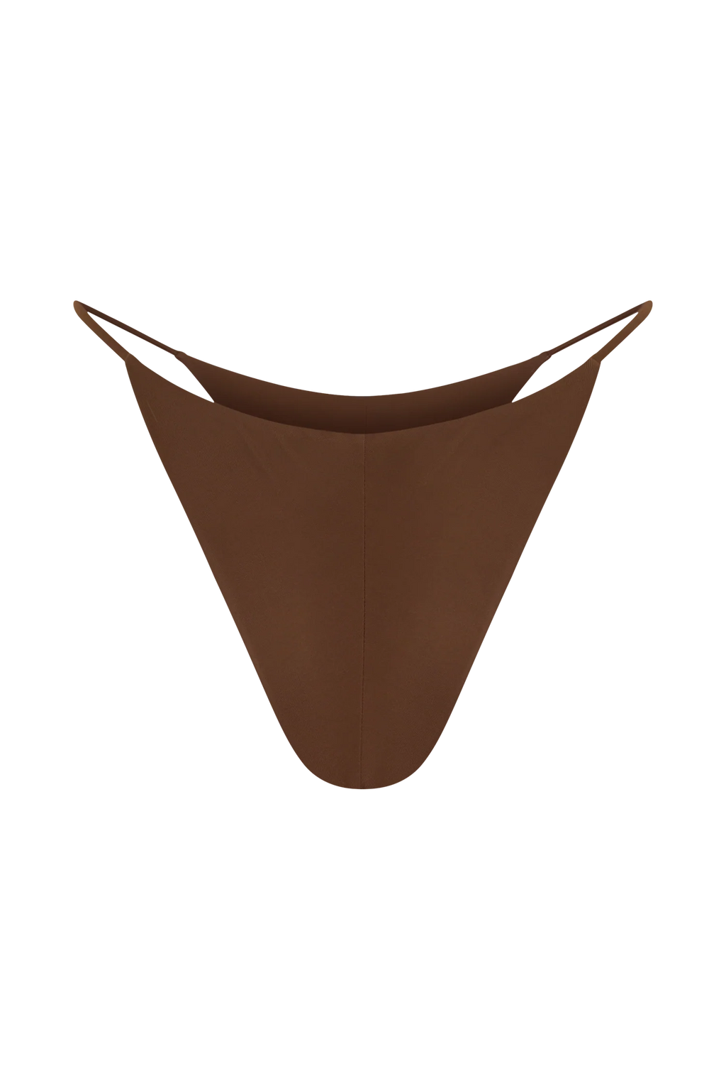 Bloom Embroidered Bikini Bottom - Chocolate With Pale Blue Embroidery