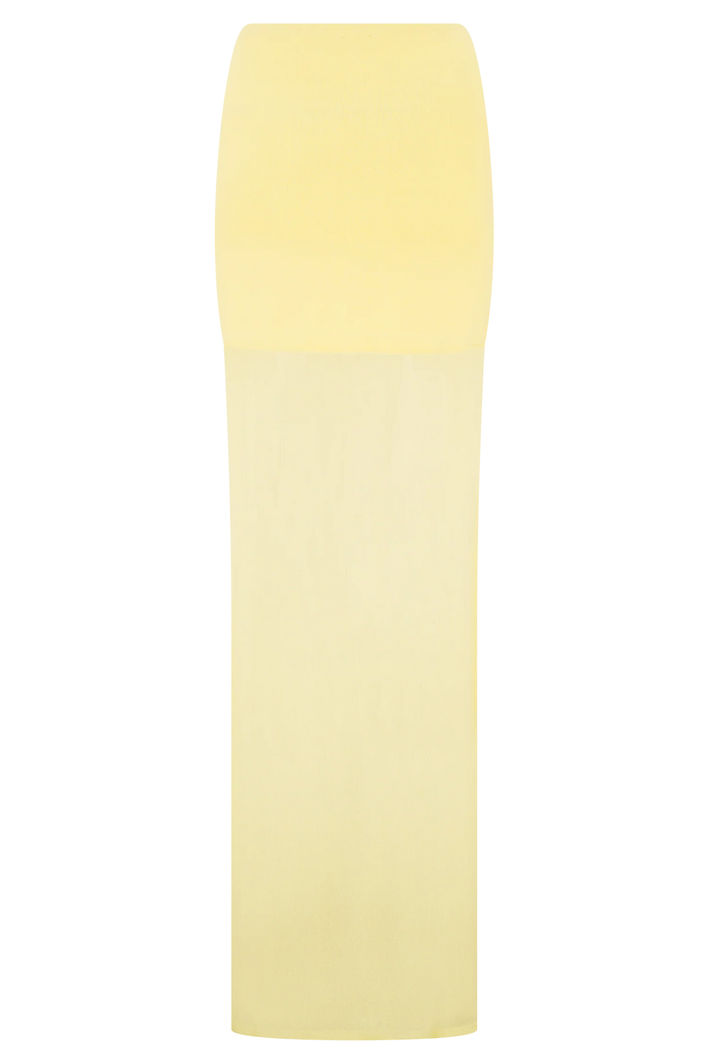 Tanyel Sheer And Bandage Knit Maxi Skirt - Lemon
