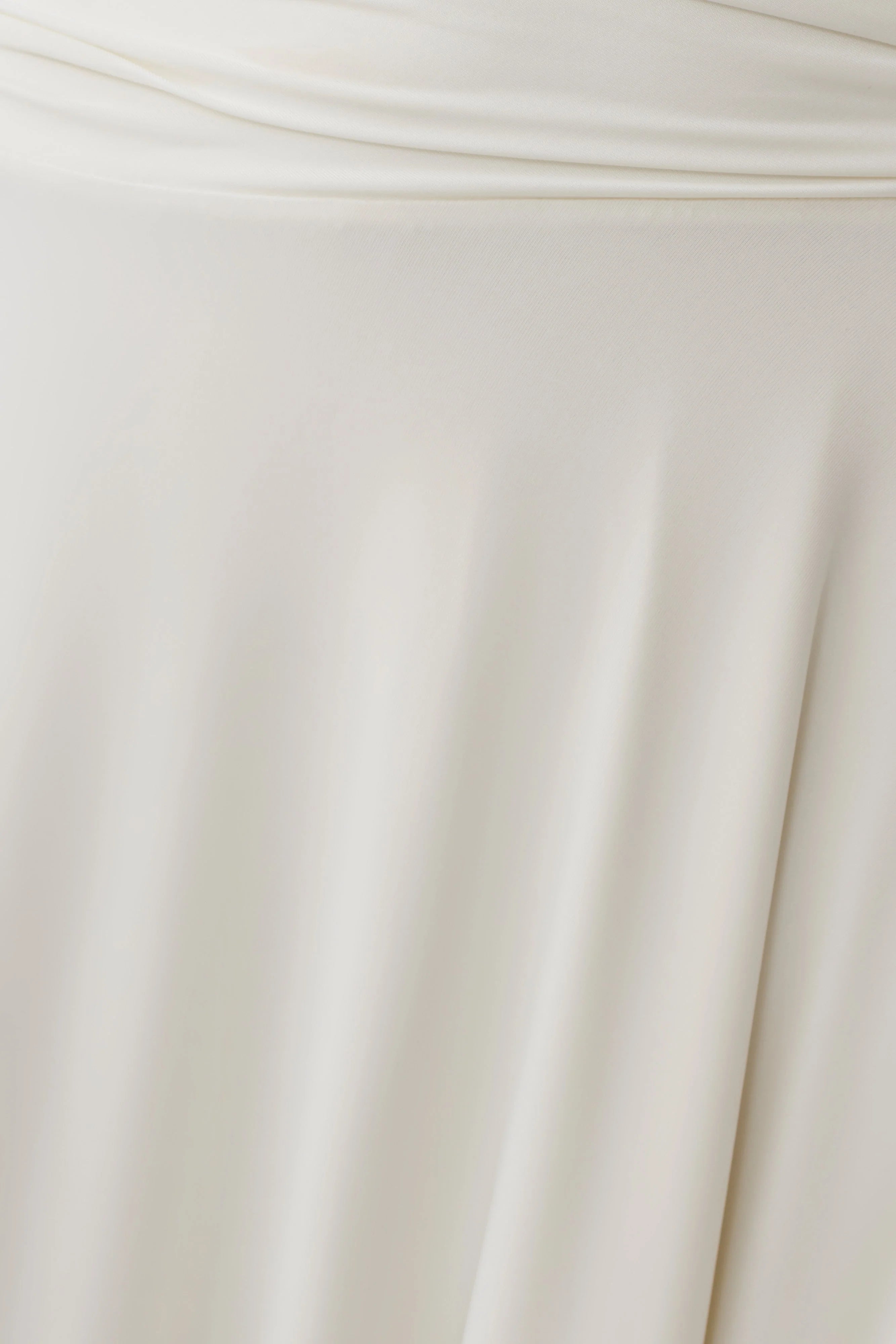 Luu Slinky Midi Skirt - Ivory