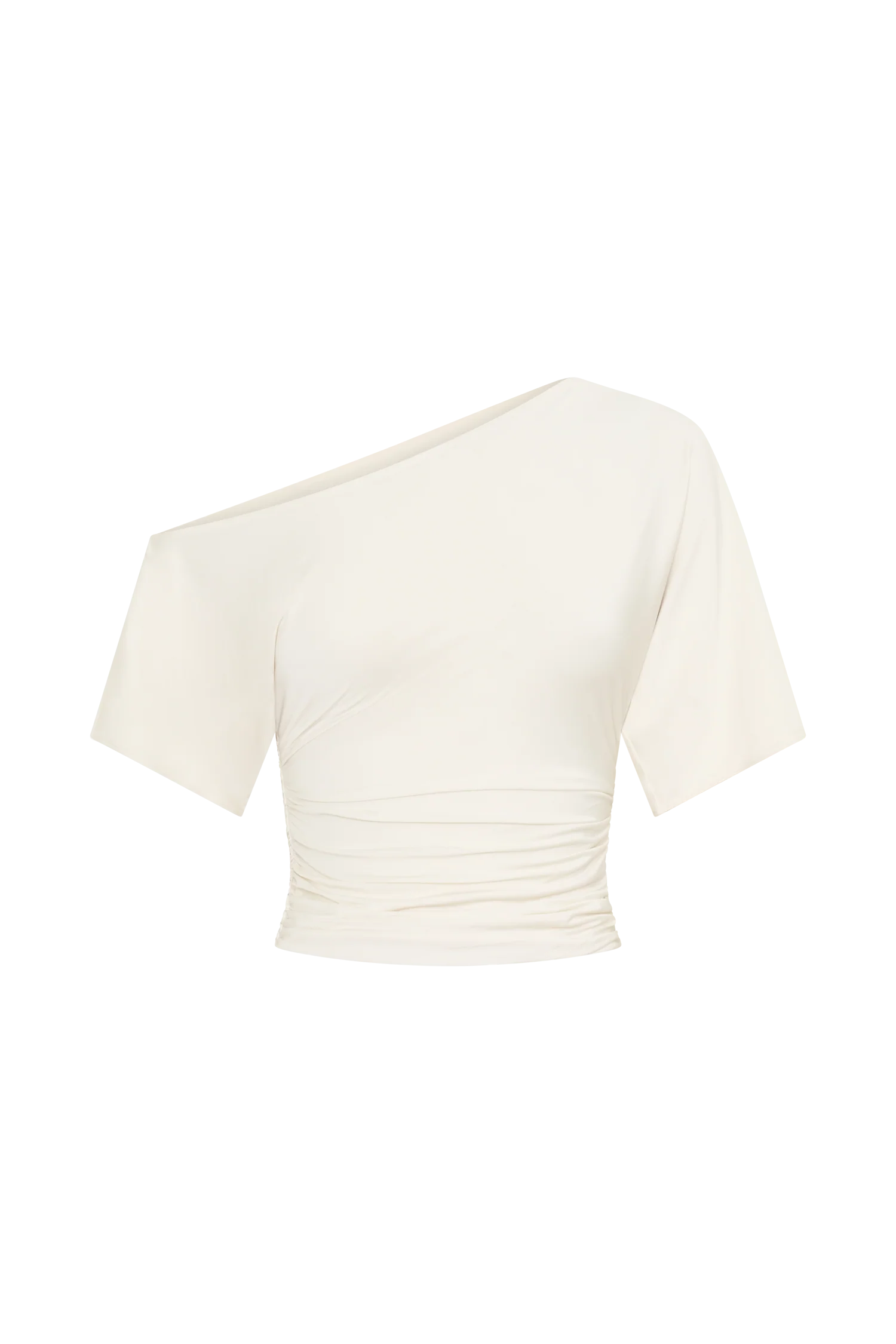 Luu Off Shoulder Slinky Top - Ivory