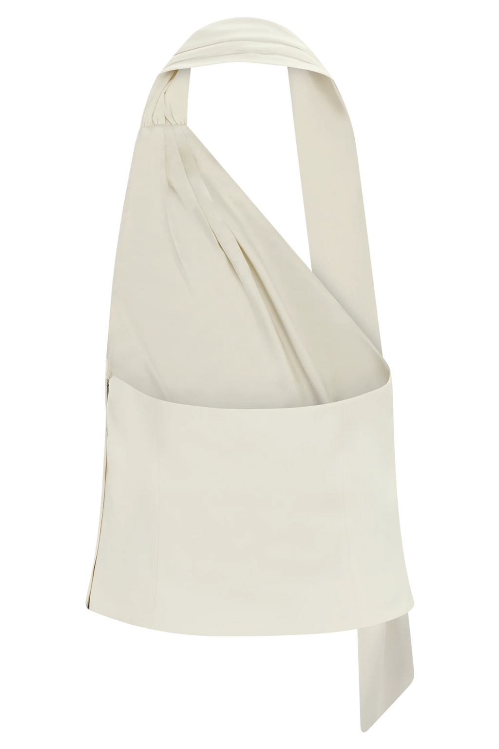 Marina Halter Top With Hardware - Ivory