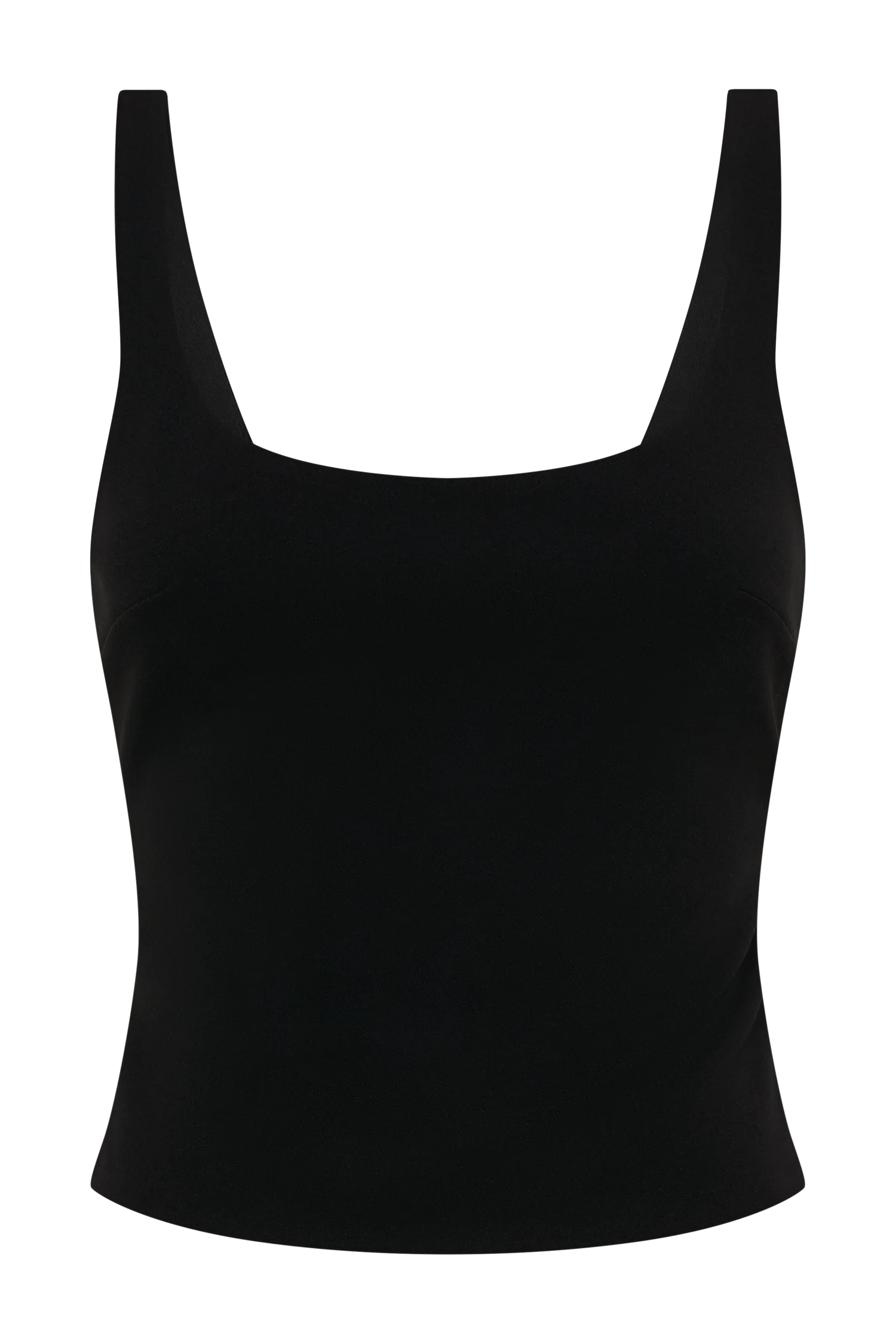 Blanca Stretch Crepe Cami Top - Black