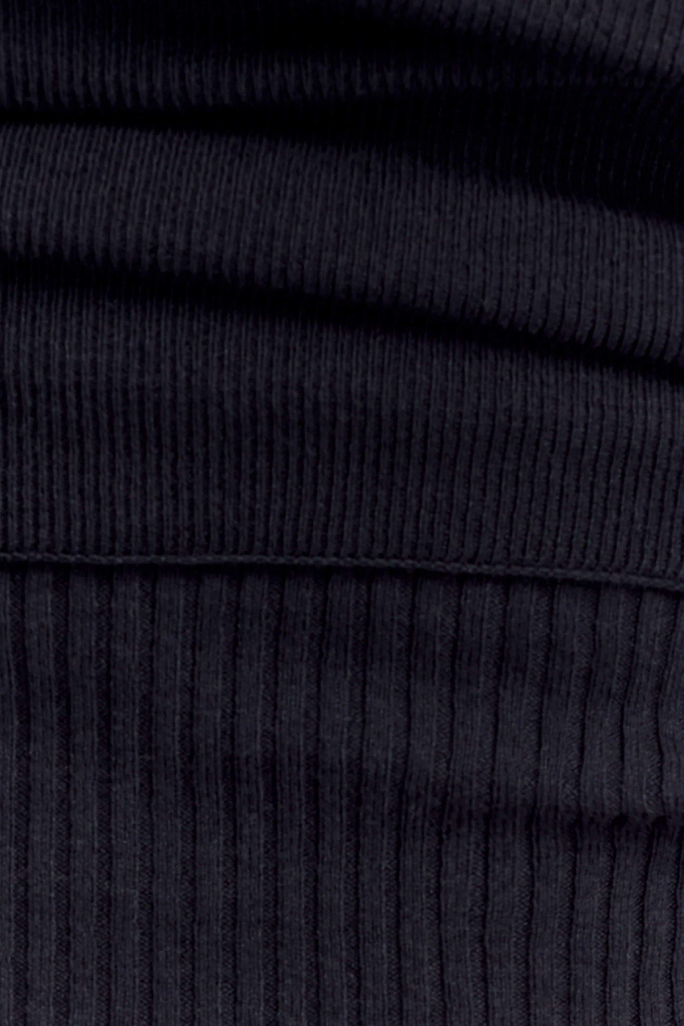 Sierra Asymmetrical Cashmere Blend Knit Top - Black