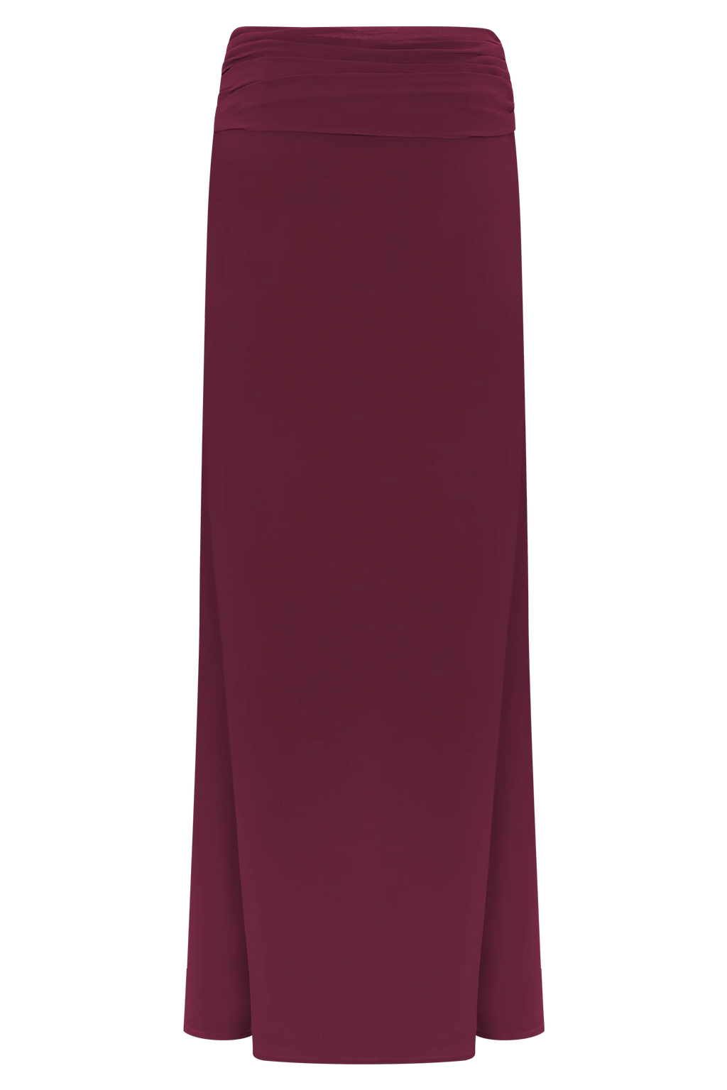 Celina Chiffon Overlay Maxi Skirt - Cherry Red