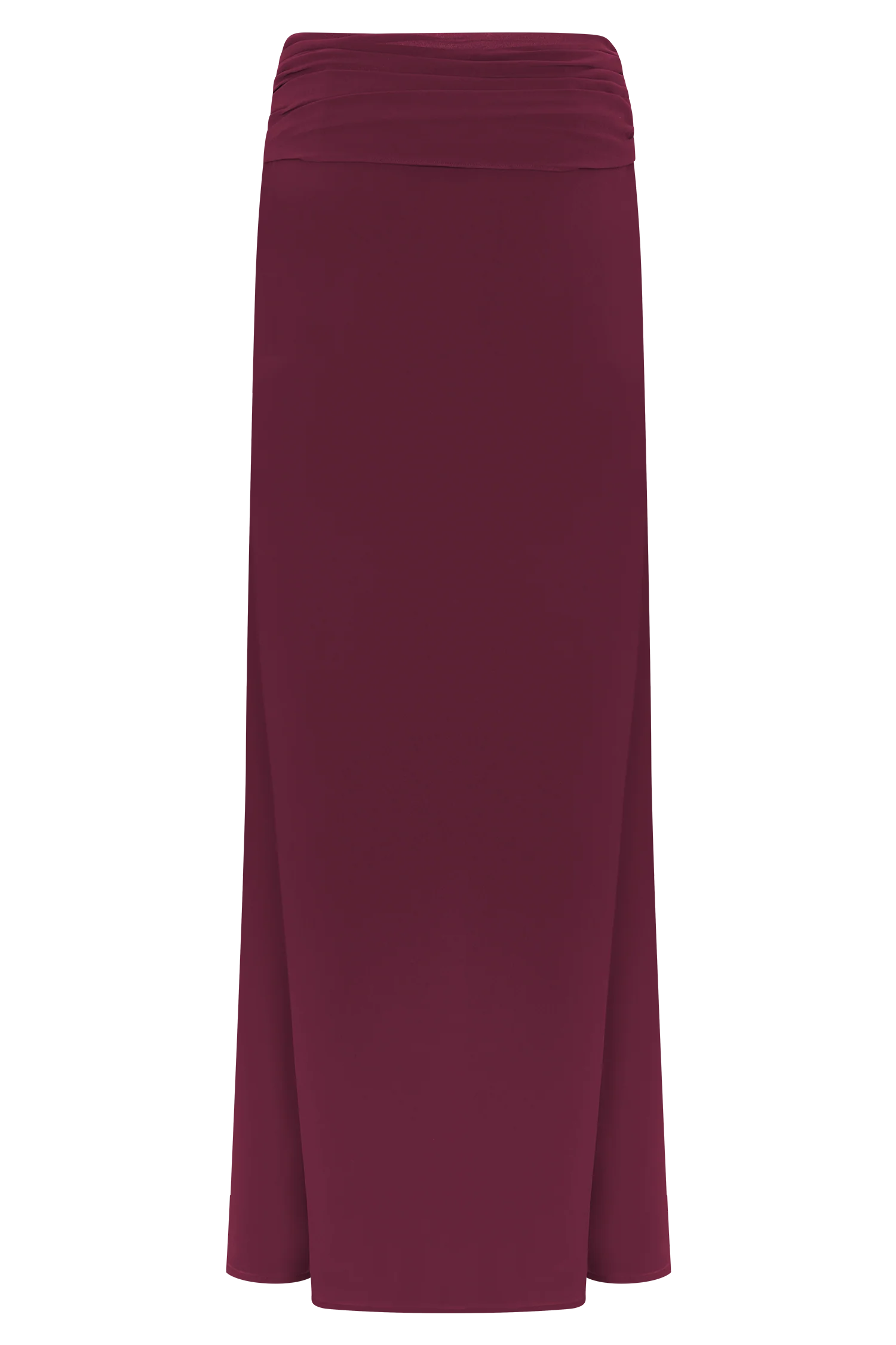 Celina Chiffon Overlay Maxi Skirt - Cherry Red
