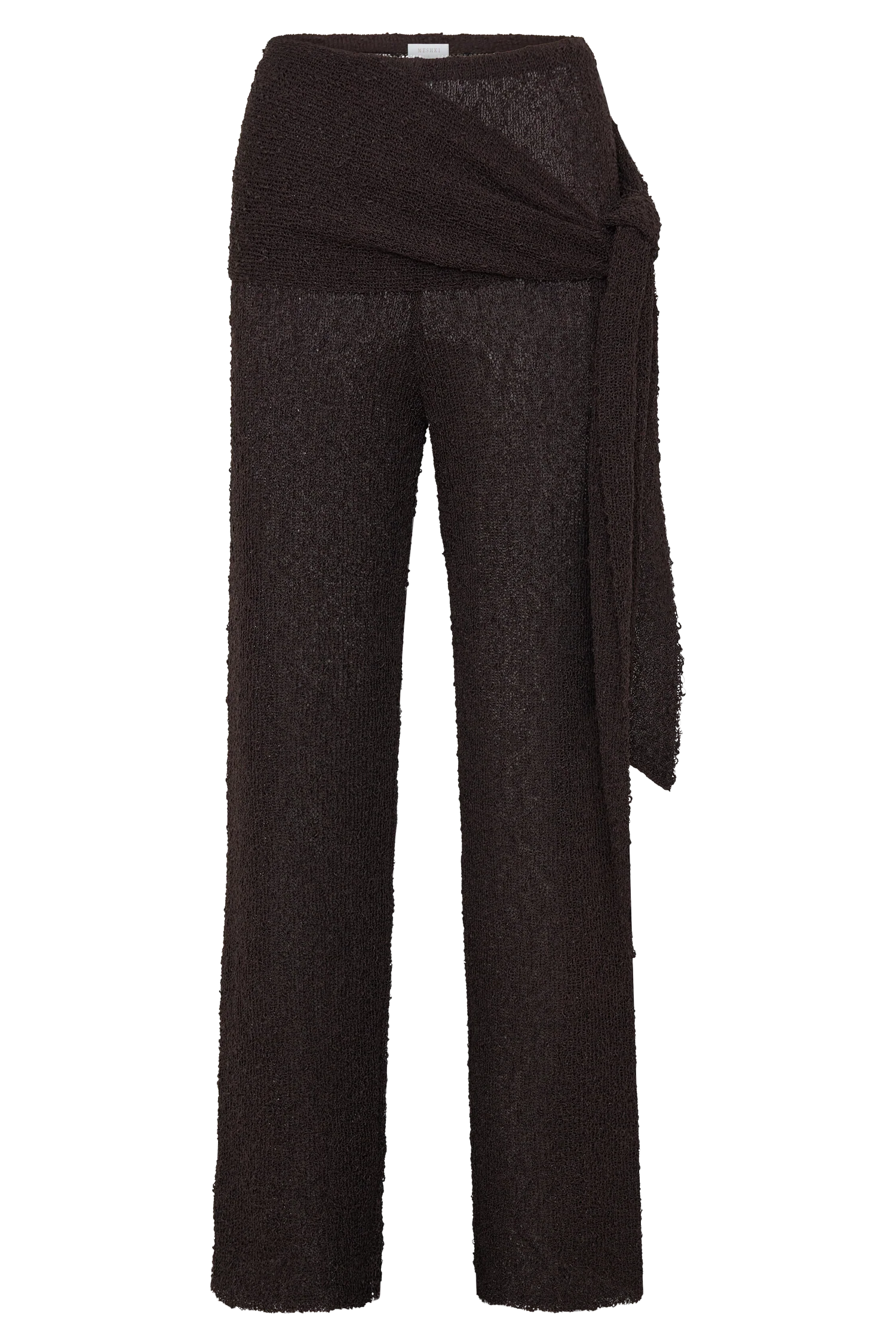 Mattais Boucle Knit Pants - Dark Chocolate