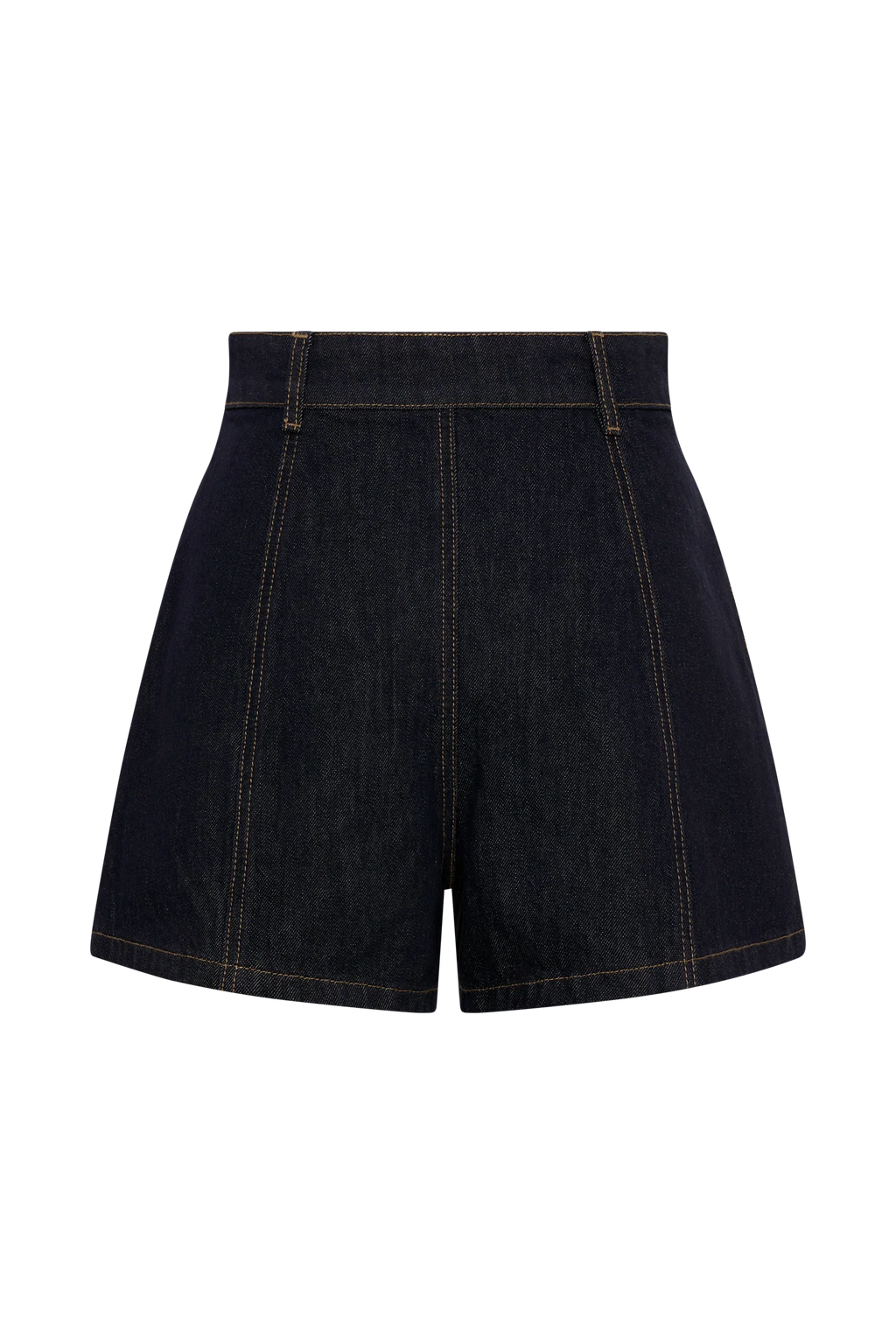 Demi High Waisted Denim Shorts - Washed Indigo Blue