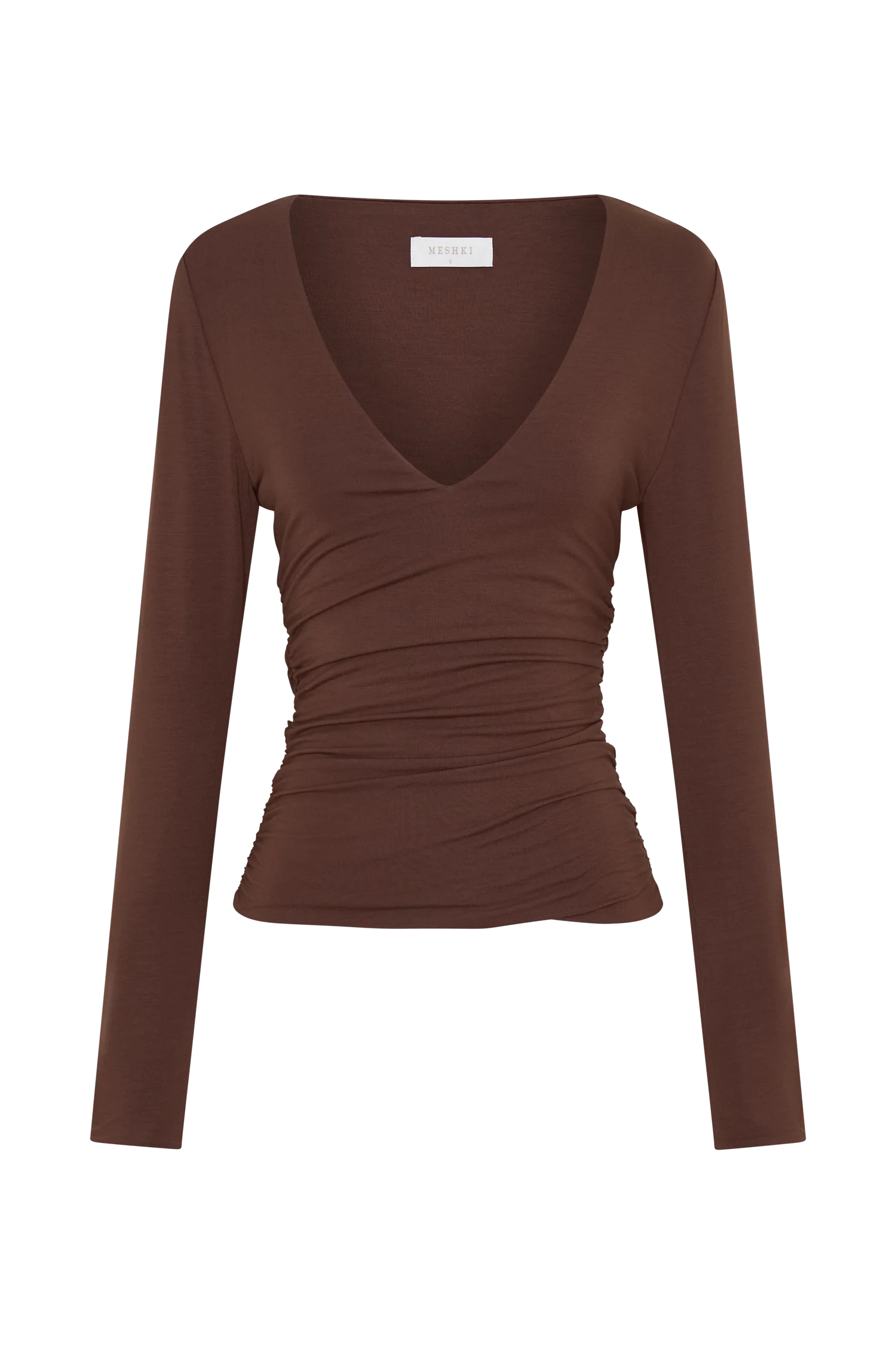 Sari Long Sleeve Modal Top - Chocolate