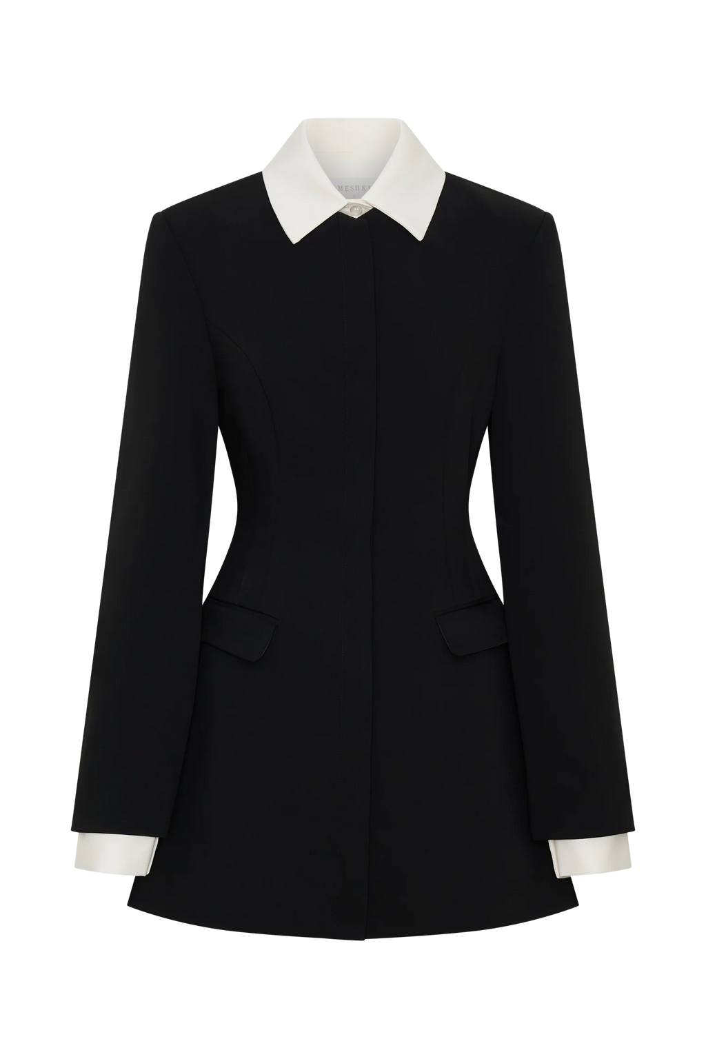 Gretchen Suiting Mini Dress - Black