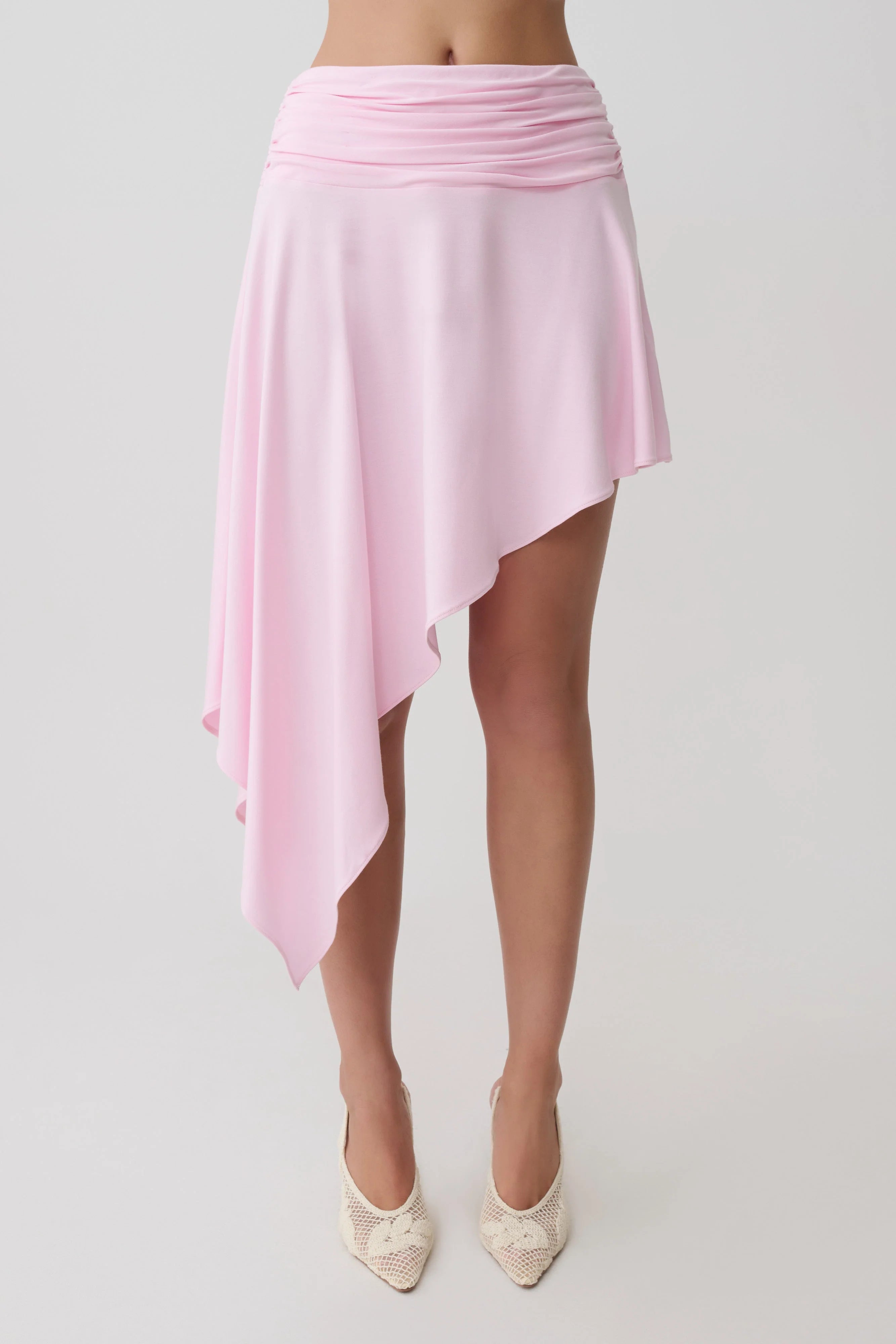 Talise Modal Hankie Midi Skirt - Ballet Pink