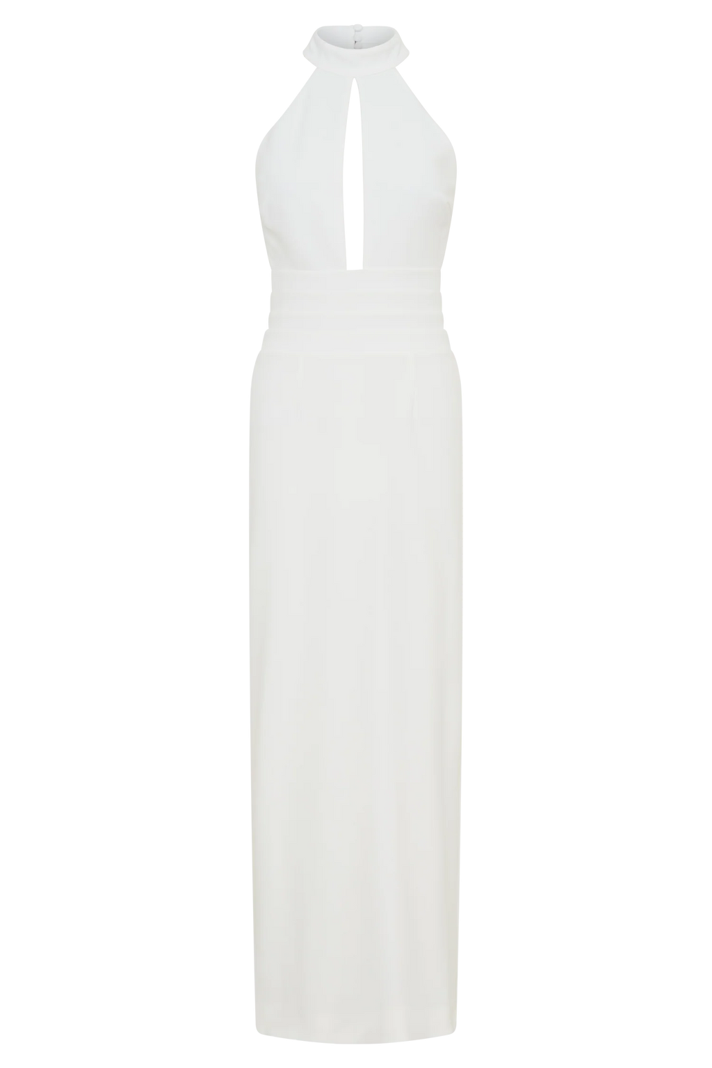 Elan Stretch Crepe Maxi Dress - White